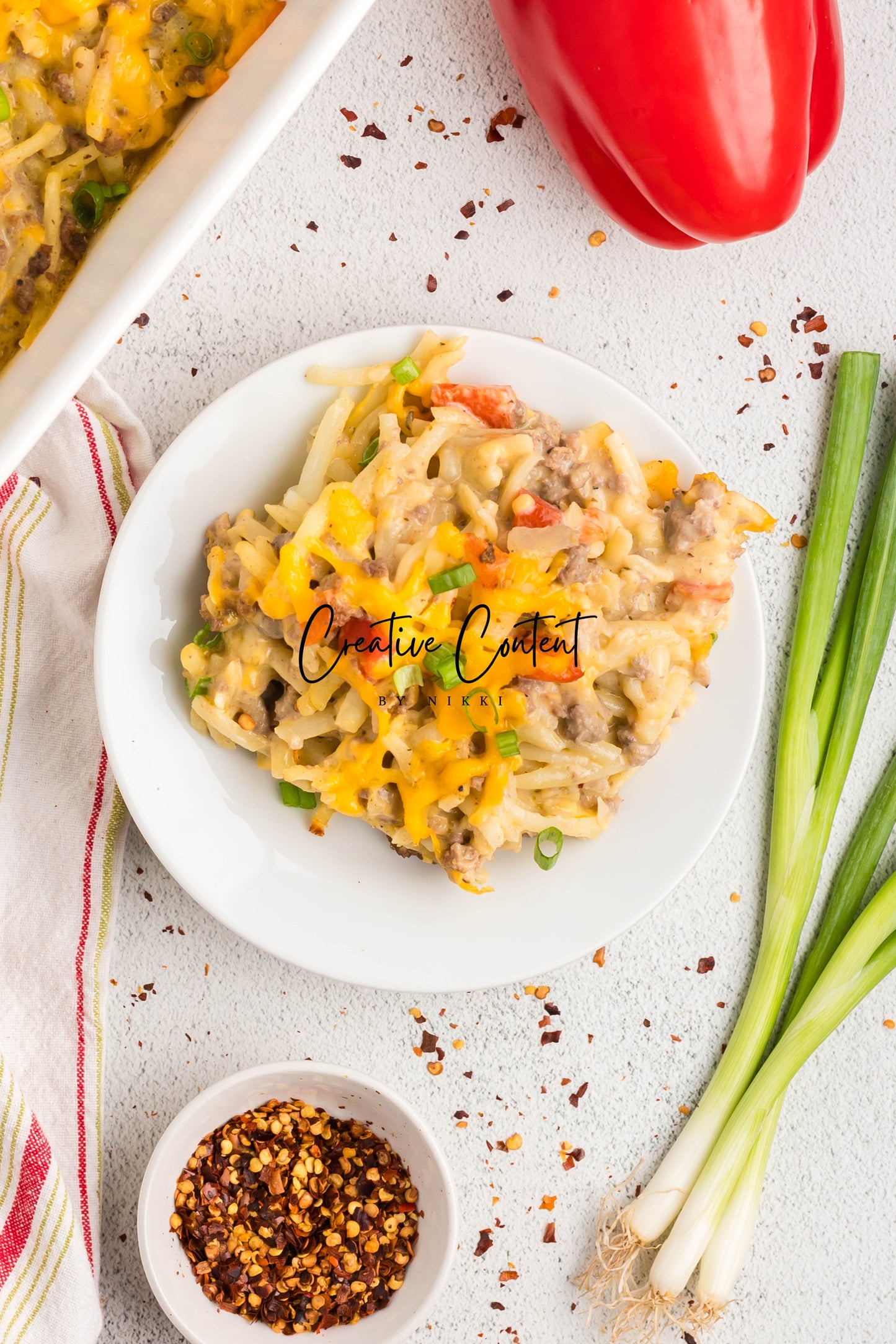 Hamburger and Hashbrown Potato Casserole - Exclusive