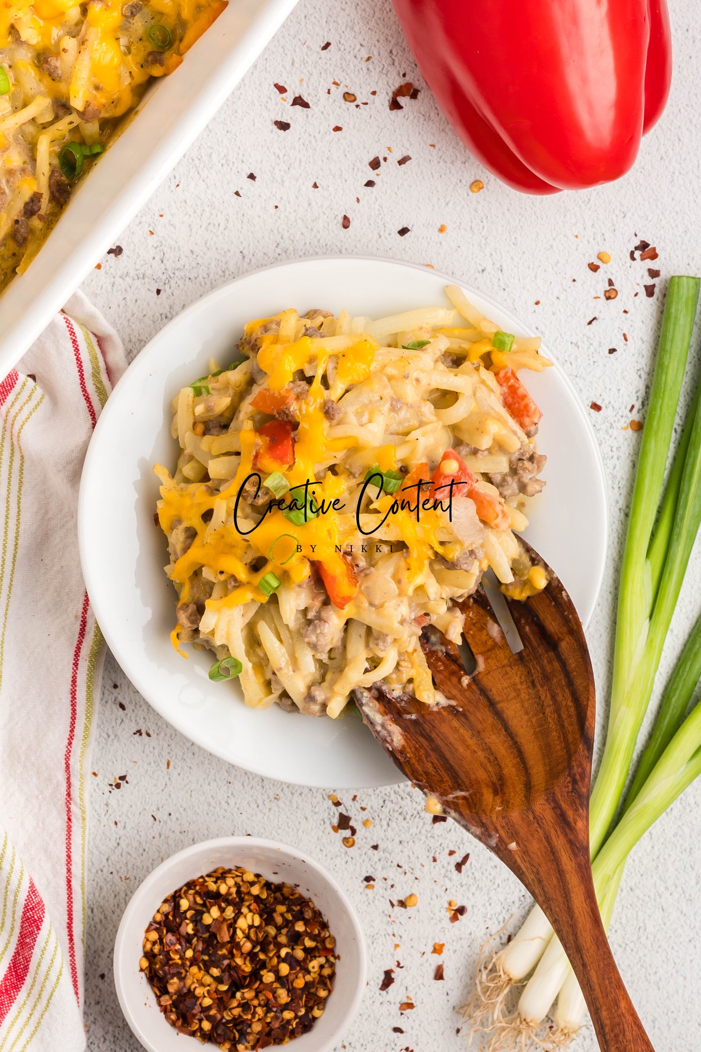 Hamburger and Hashbrown Potato Casserole - Exclusive