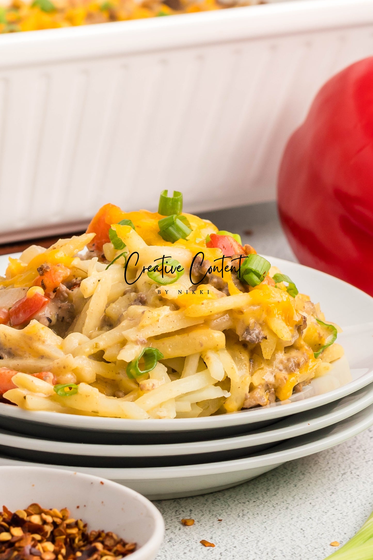Hamburger and Hashbrown Potato Casserole - Exclusive