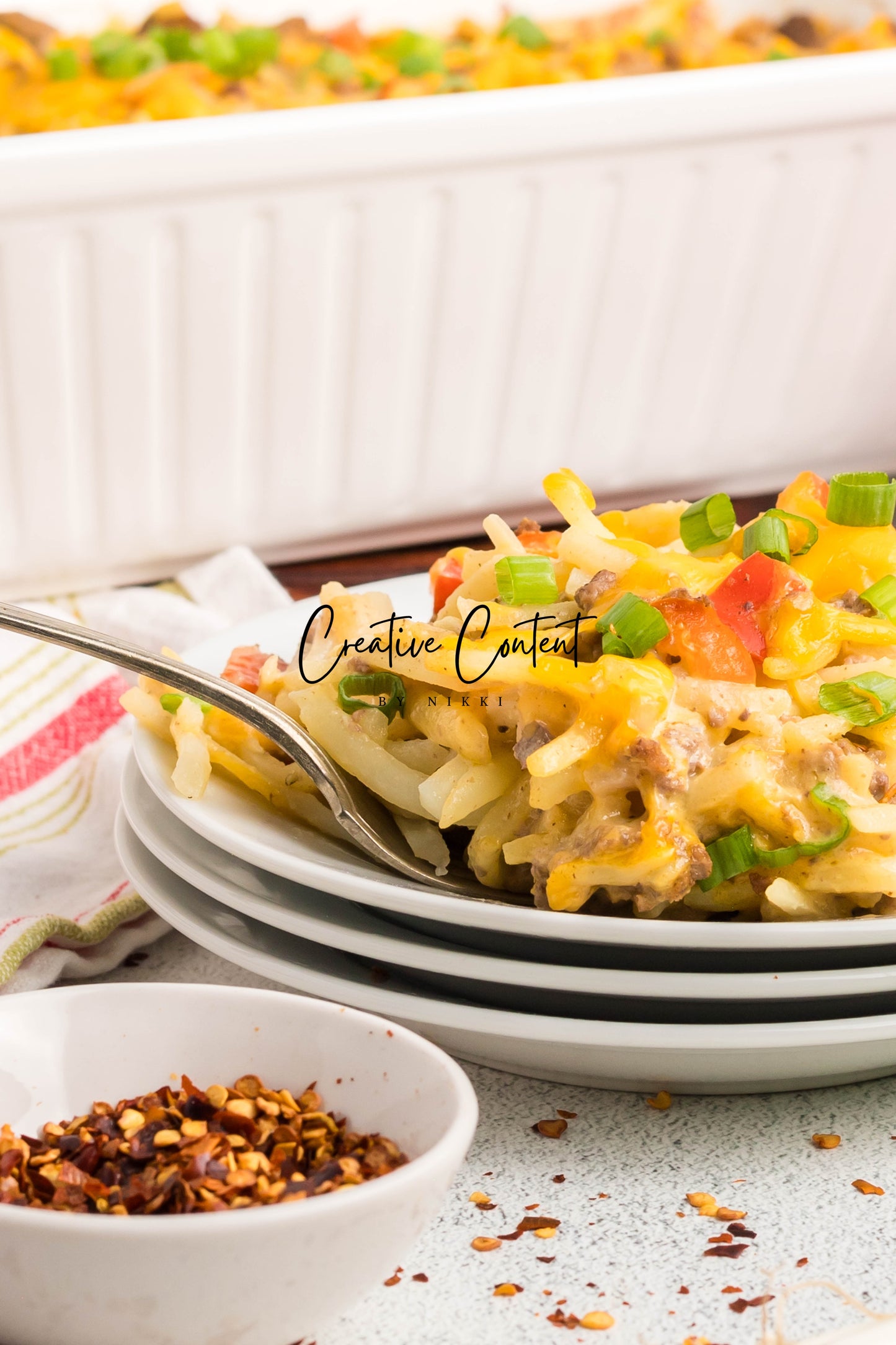 Hamburger and Hashbrown Potato Casserole - Exclusive