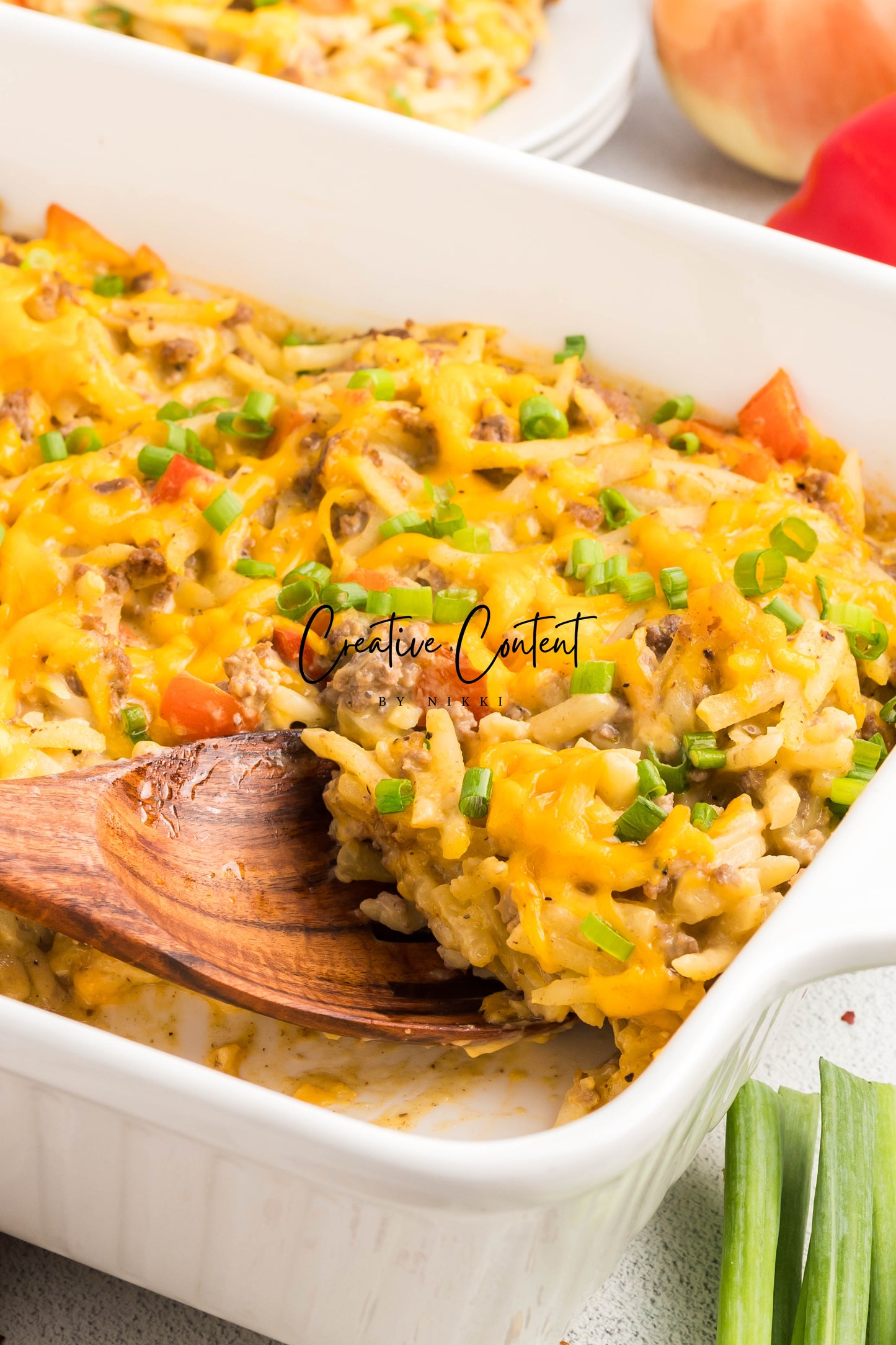 Hamburger and Hashbrown Potato Casserole - Exclusive