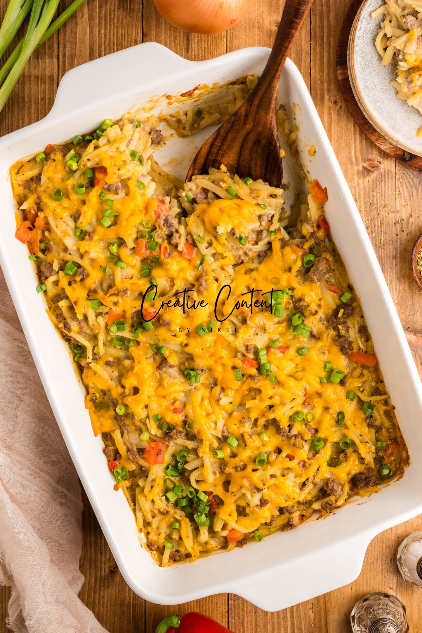 Hamburger and Hashbrown Potato Casserole - Exclusive