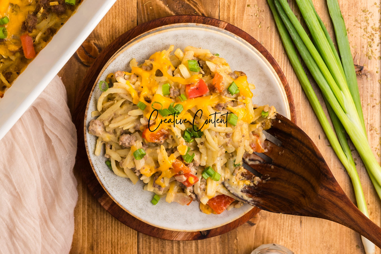Hamburger and Hashbrown Potato Casserole - Exclusive
