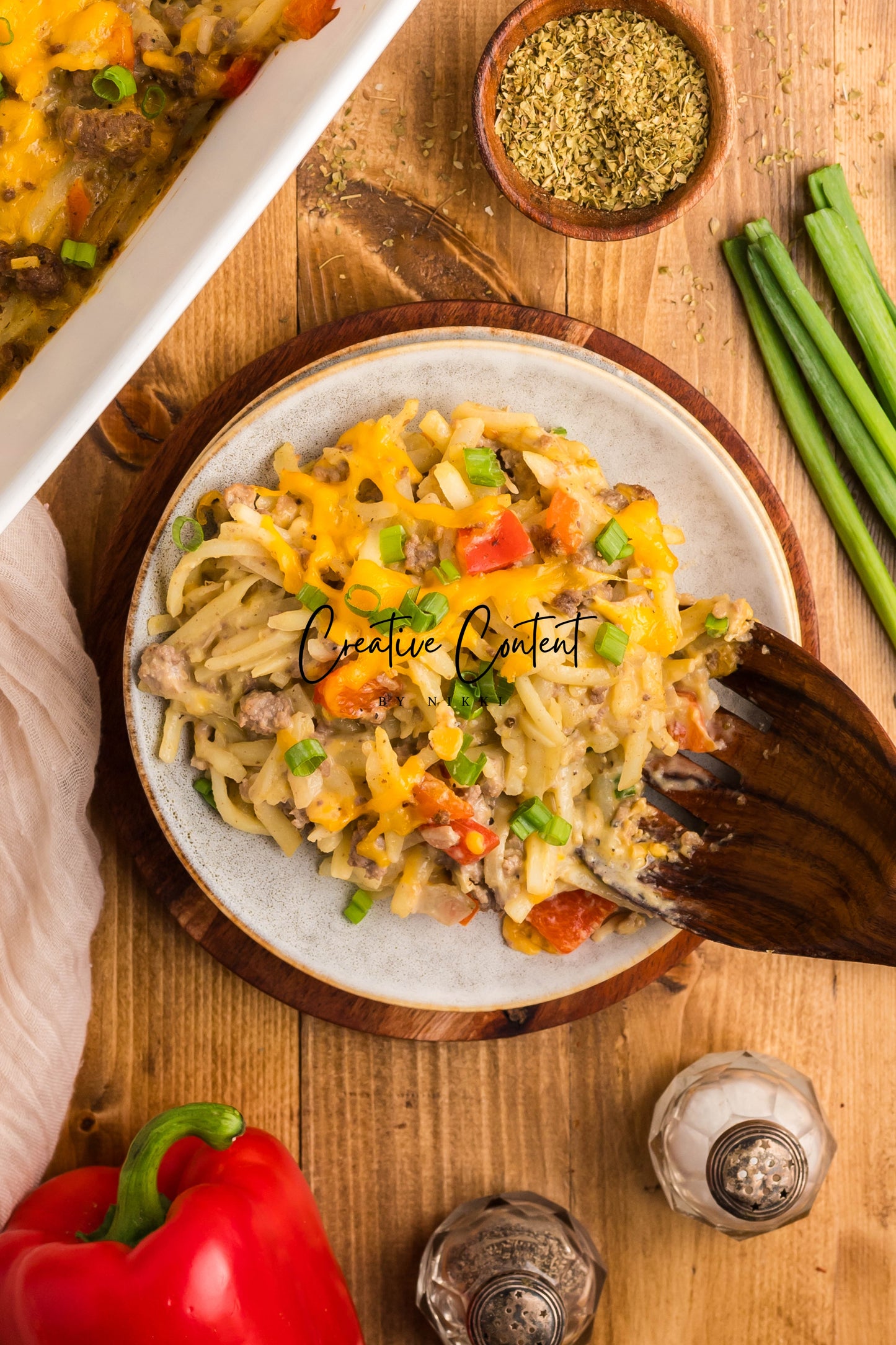 Hamburger and Hashbrown Potato Casserole - Exclusive