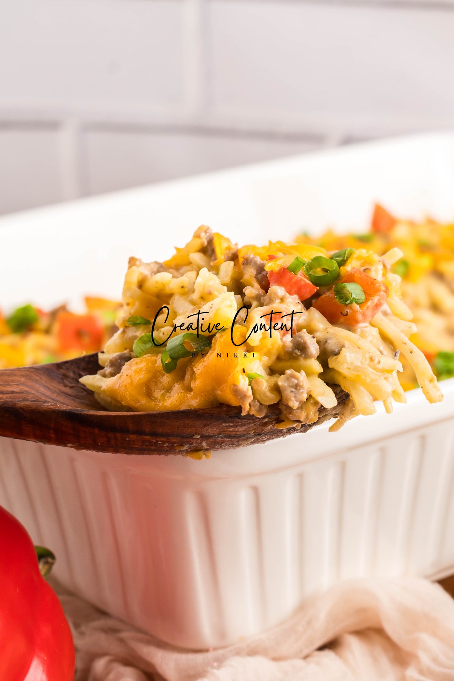 Hamburger and Hashbrown Potato Casserole - Exclusive