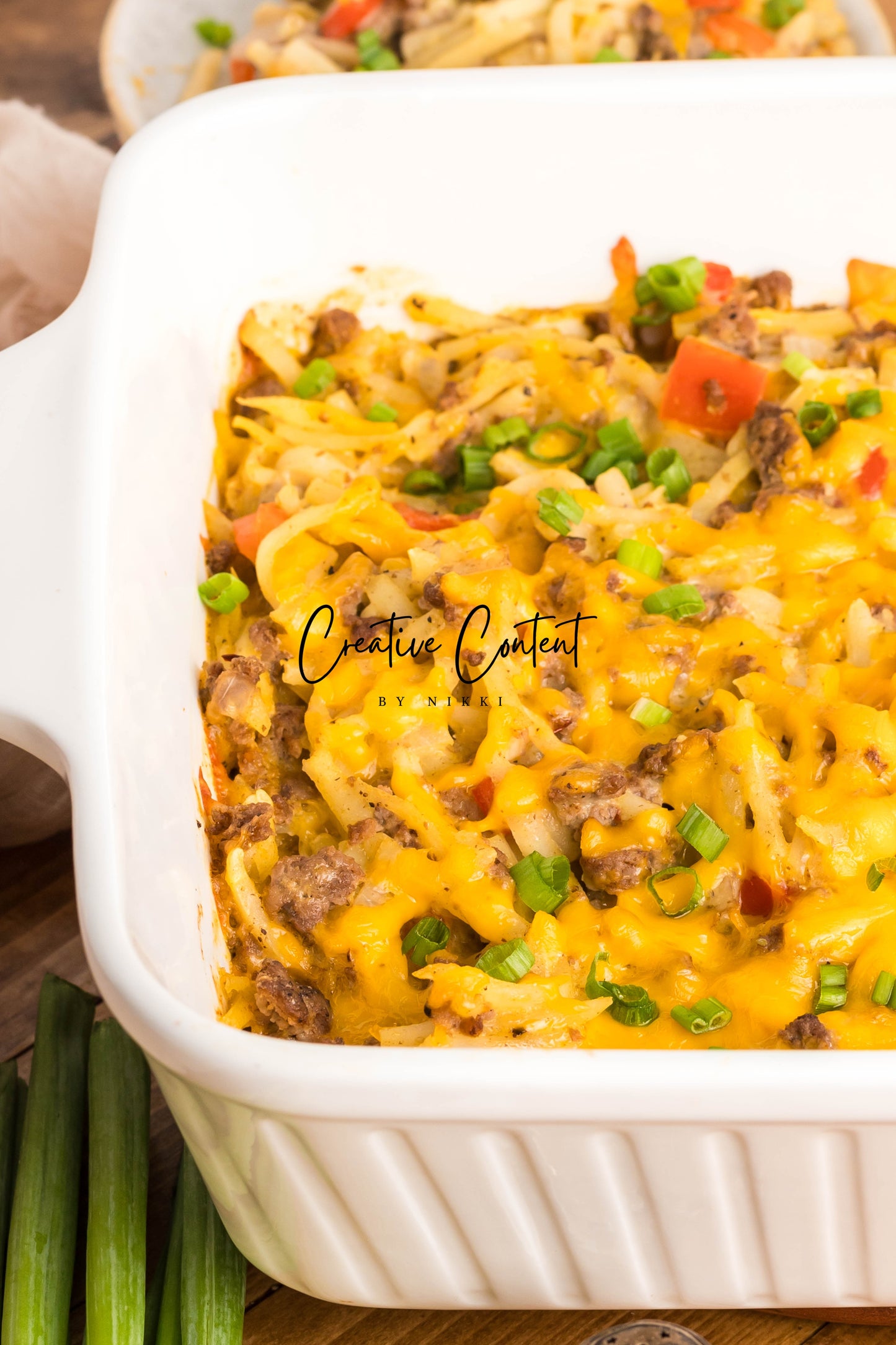 Hamburger and Hashbrown Potato Casserole - Exclusive