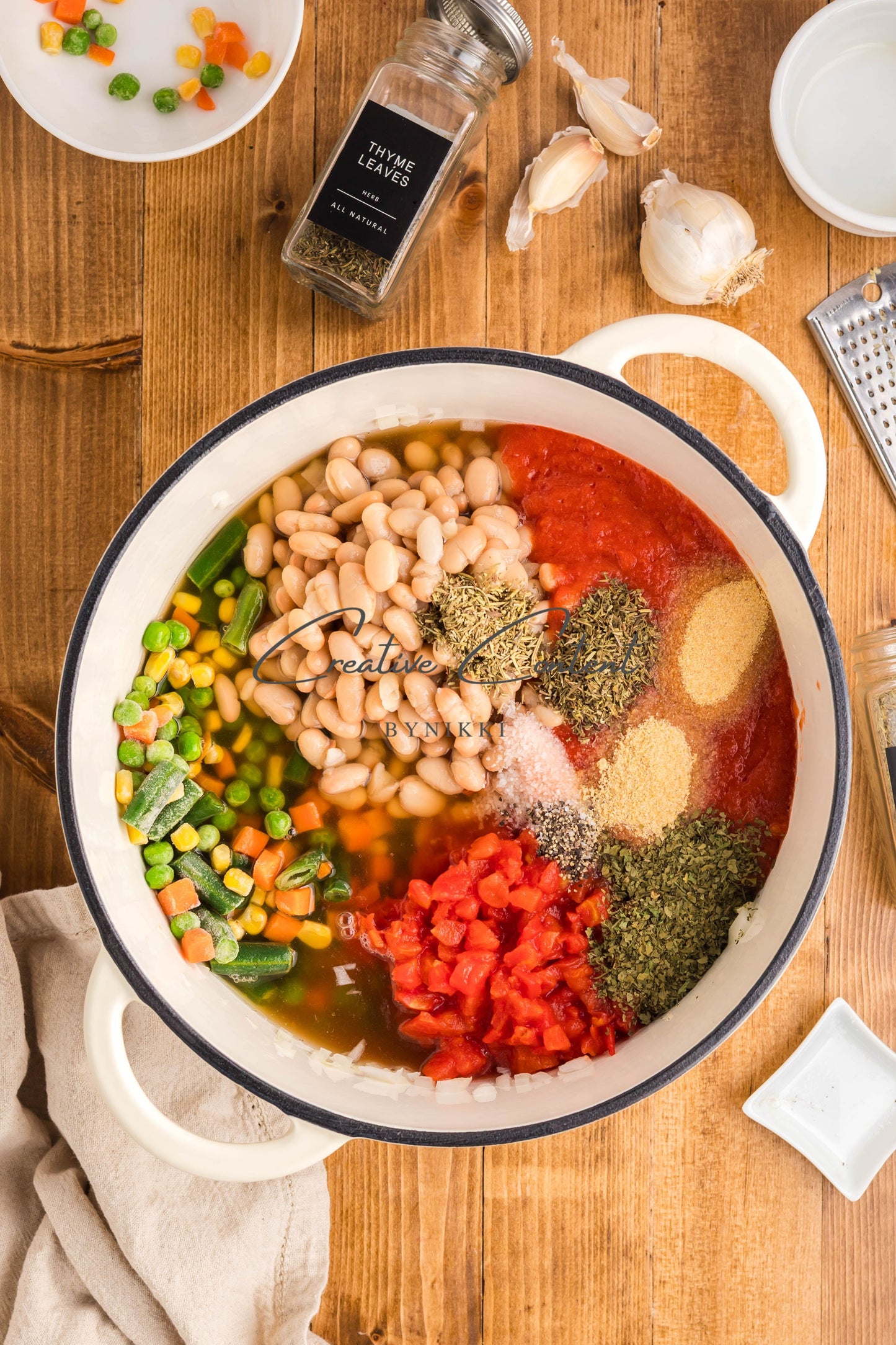Hearty Chicken Vegetable Bean Soup -  Exclusive