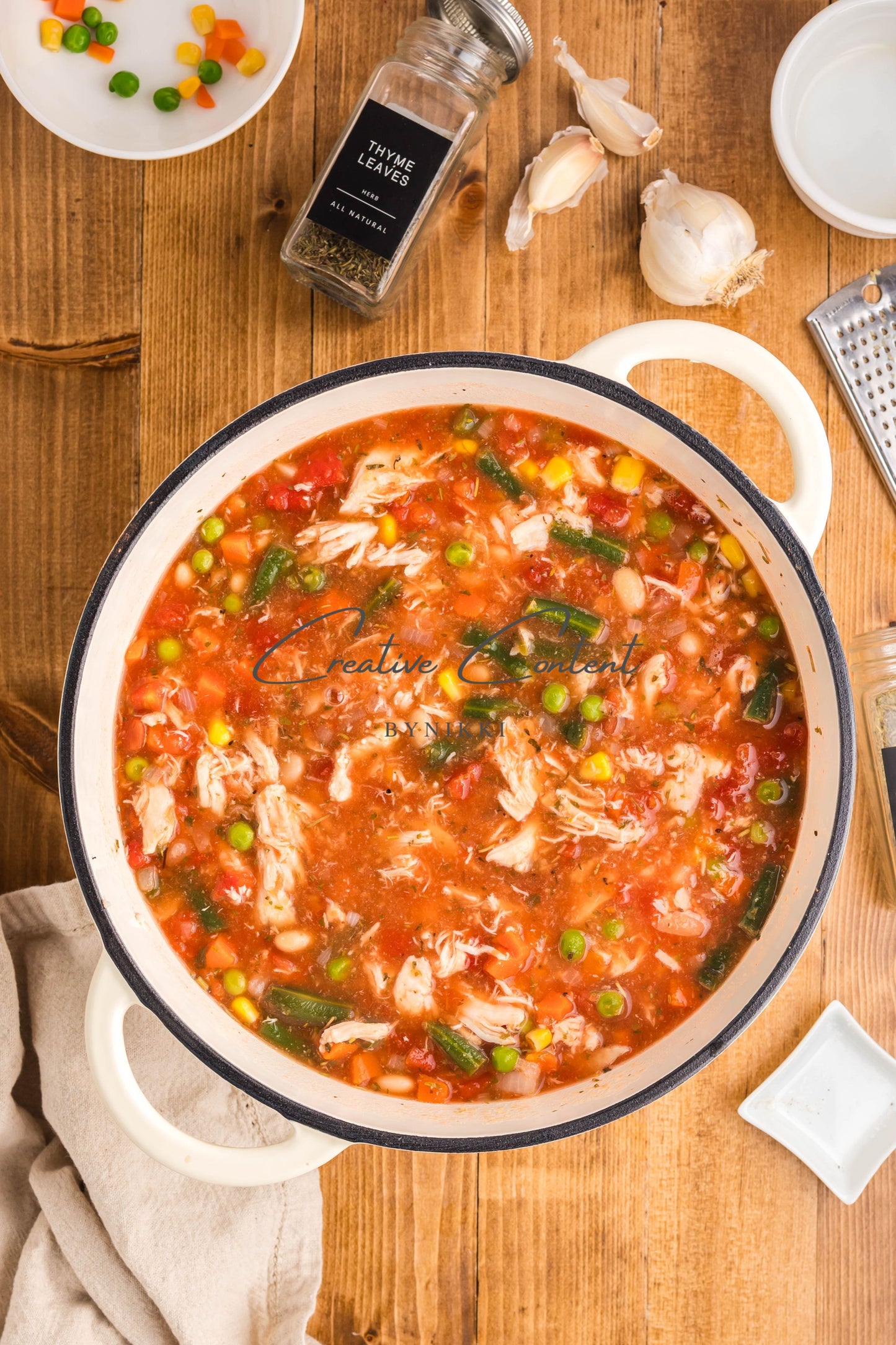 Hearty Chicken Vegetable Bean Soup -  Exclusive