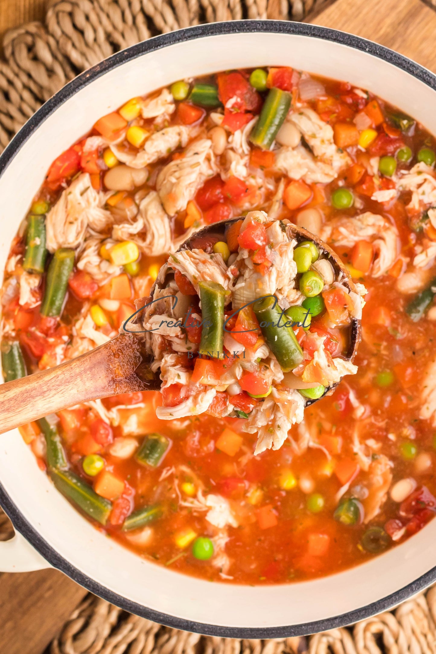 Hearty Chicken Vegetable Bean Soup -  Exclusive