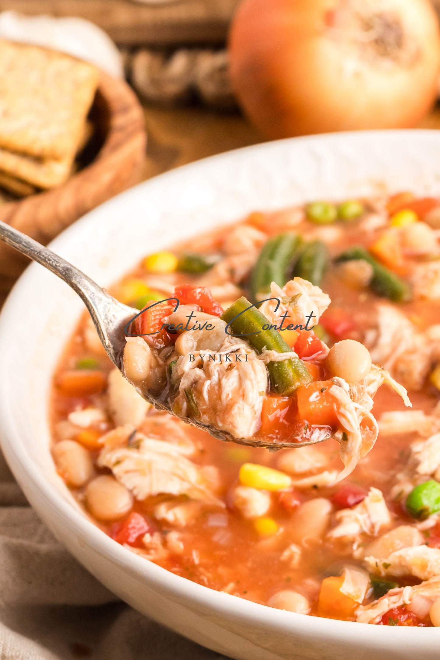 Hearty Chicken Vegetable Bean Soup -  Exclusive