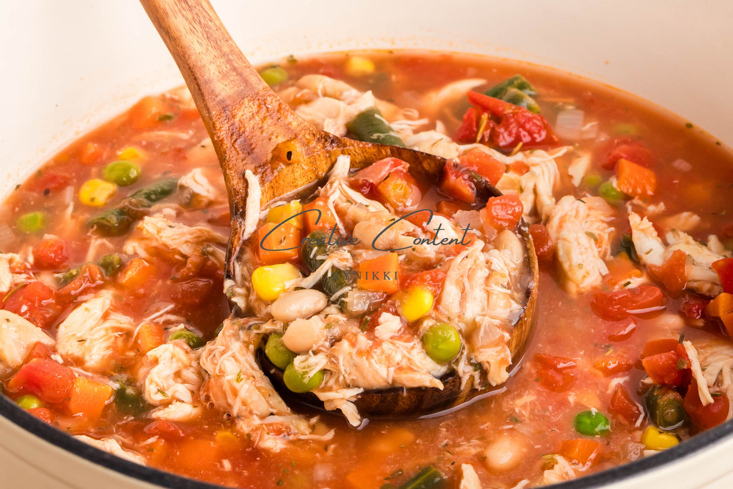 Hearty Chicken Vegetable Bean Soup -  Exclusive