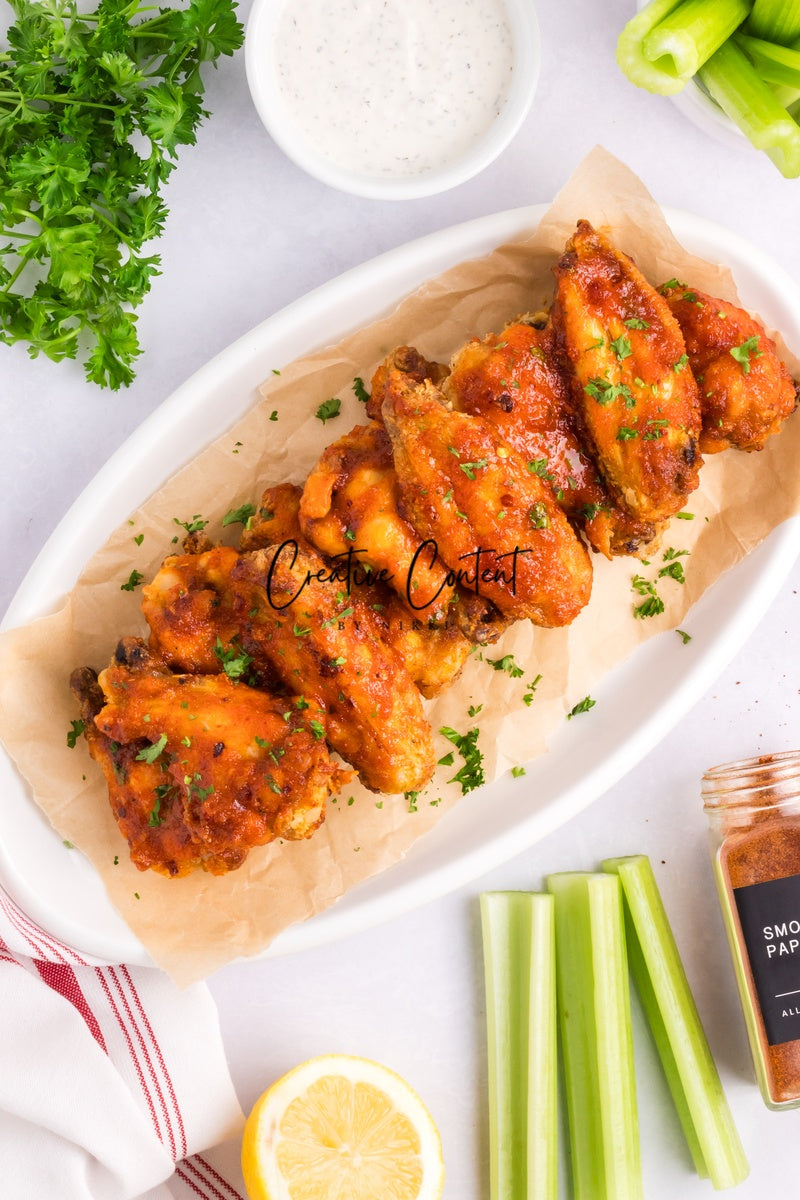 Honey Hot Chicken Wings + Homemade Ranch - Set 1 of 3