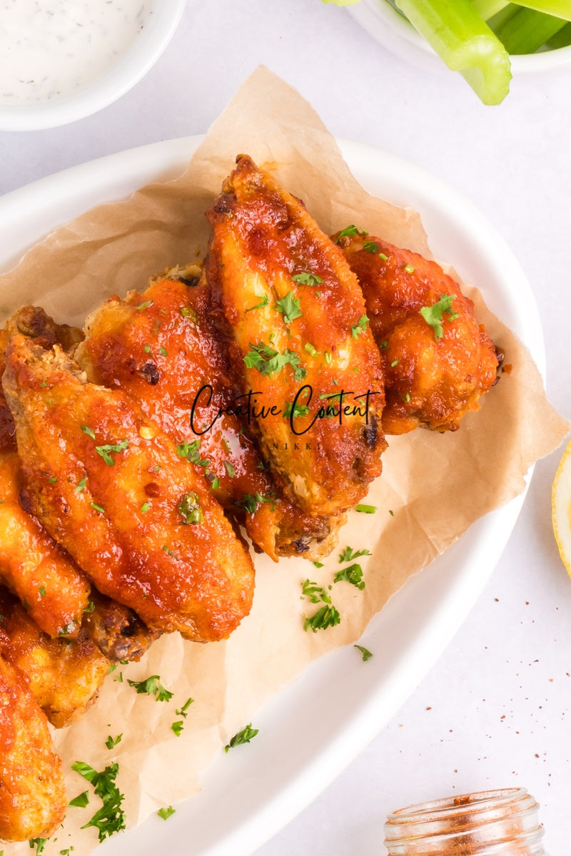 Honey Hot Chicken Wings + Homemade Ranch - Set 1 of 3