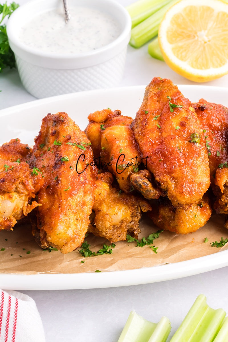 Honey Hot Chicken Wings + Homemade Ranch - Set 1 of 3