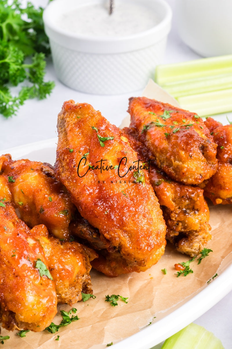 Honey Hot Chicken Wings + Homemade Ranch - Set 1 of 3