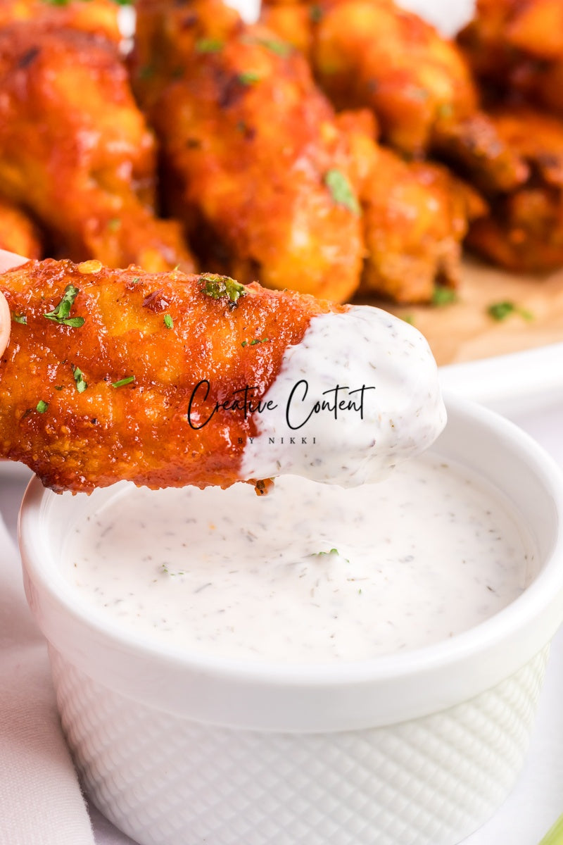Honey Hot Chicken Wings + Homemade Ranch - Set 1 of 3