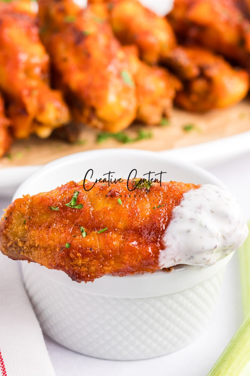 Honey Hot Chicken Wings + Homemade Ranch - Set 1 of 3