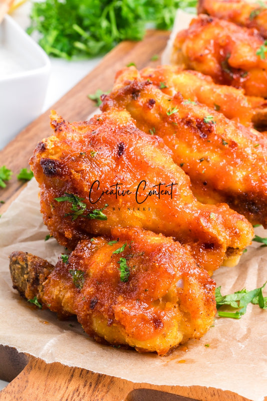 Honey Hot Chicken Wings + Homemade Ranch  - Set 2 of 3