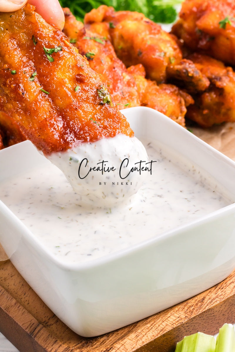 Honey Hot Chicken Wings + Homemade Ranch - Set 2 of 3