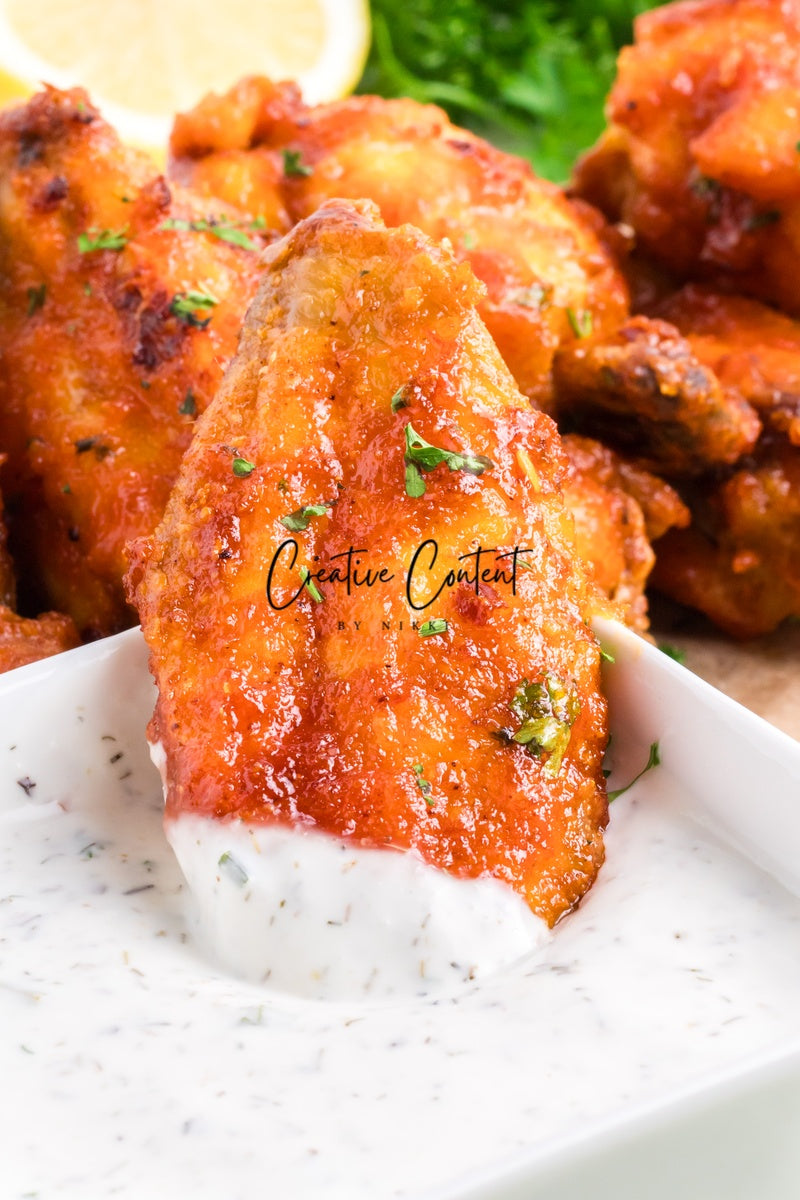 Honey Hot Chicken Wings + Homemade Ranch - Set 2 of 3