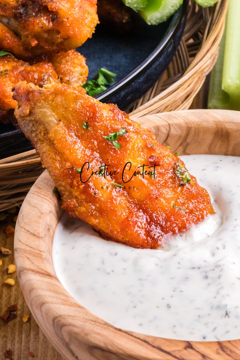 Honey Hot Chicken Wings + Homemade Ranch - Set 3 of 3