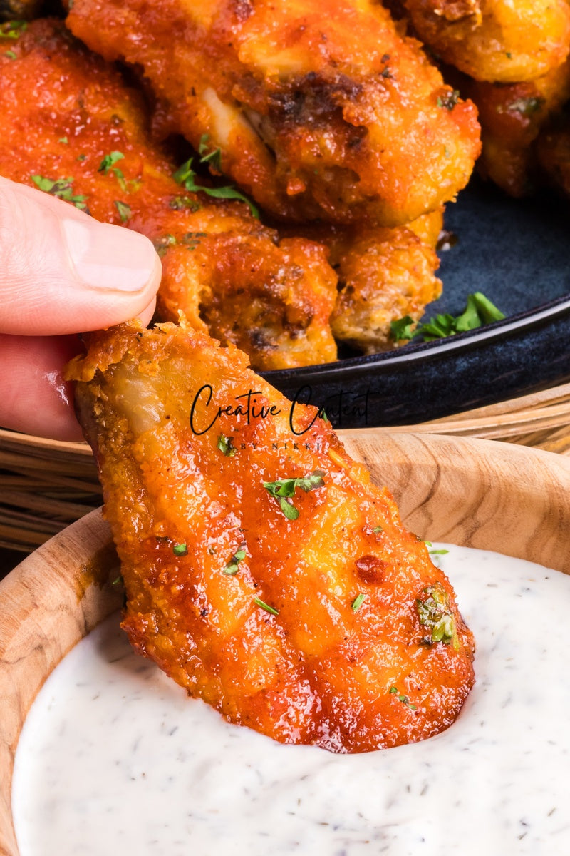 Honey Hot Chicken Wings + Homemade Ranch - Set 3 of 3