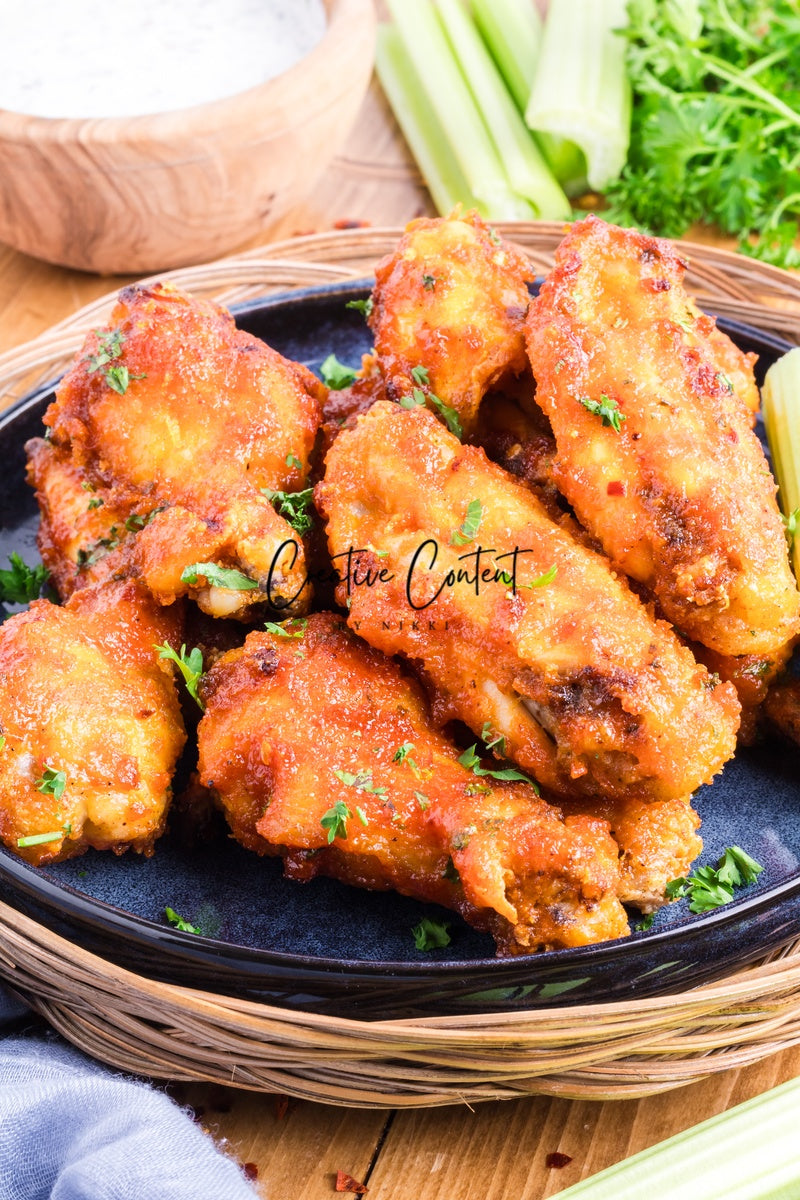 Honey Hot Chicken Wings + Homemade Ranch - Set 3 of 3
