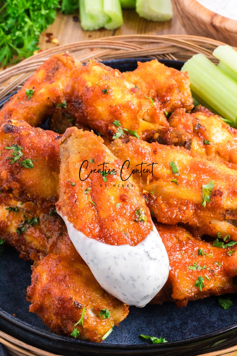 Honey Hot Chicken Wings + Homemade Ranch - Set 3 of 3