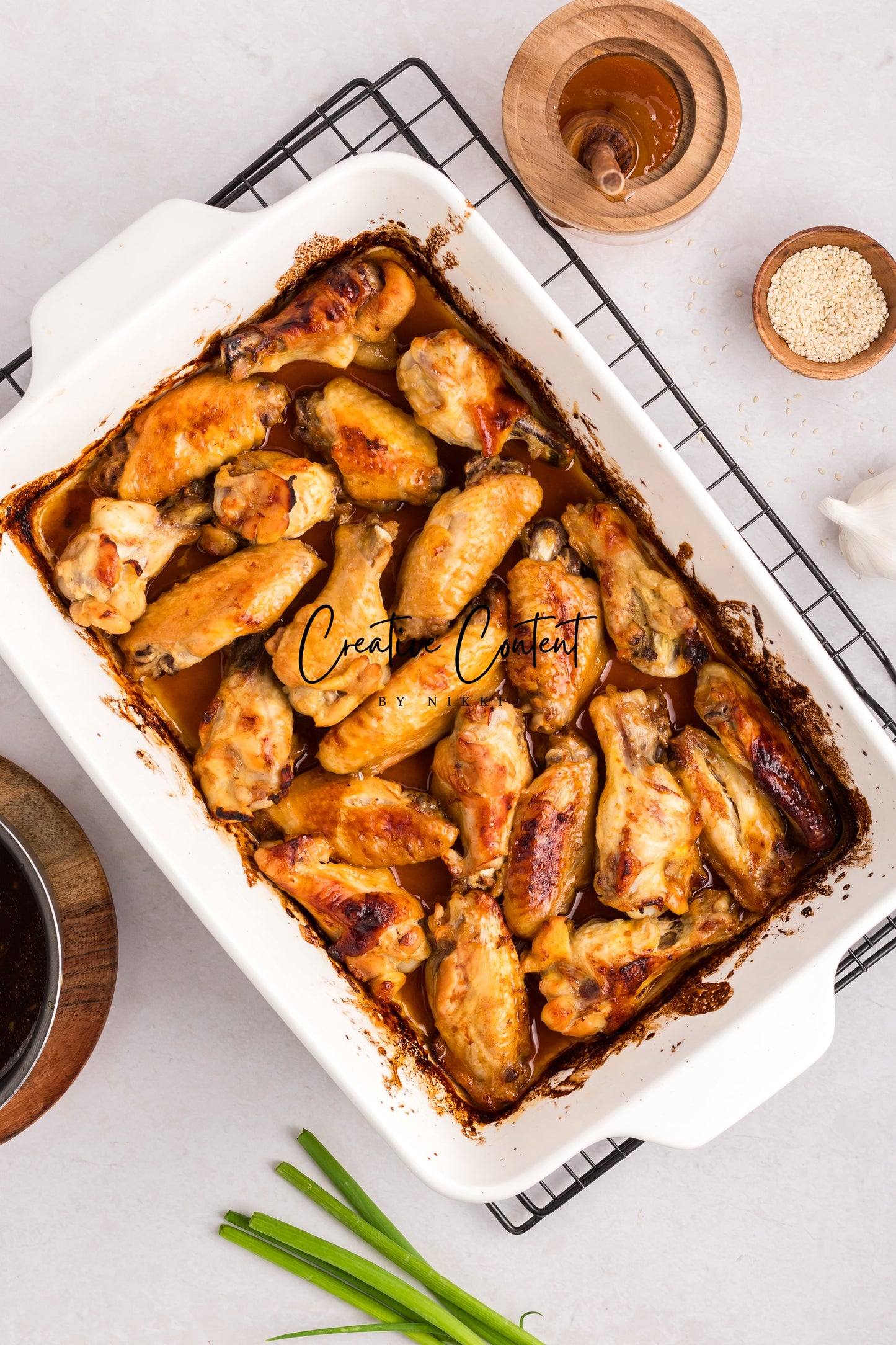 Honey Sticky Chicken Wings - Set 1 of 2