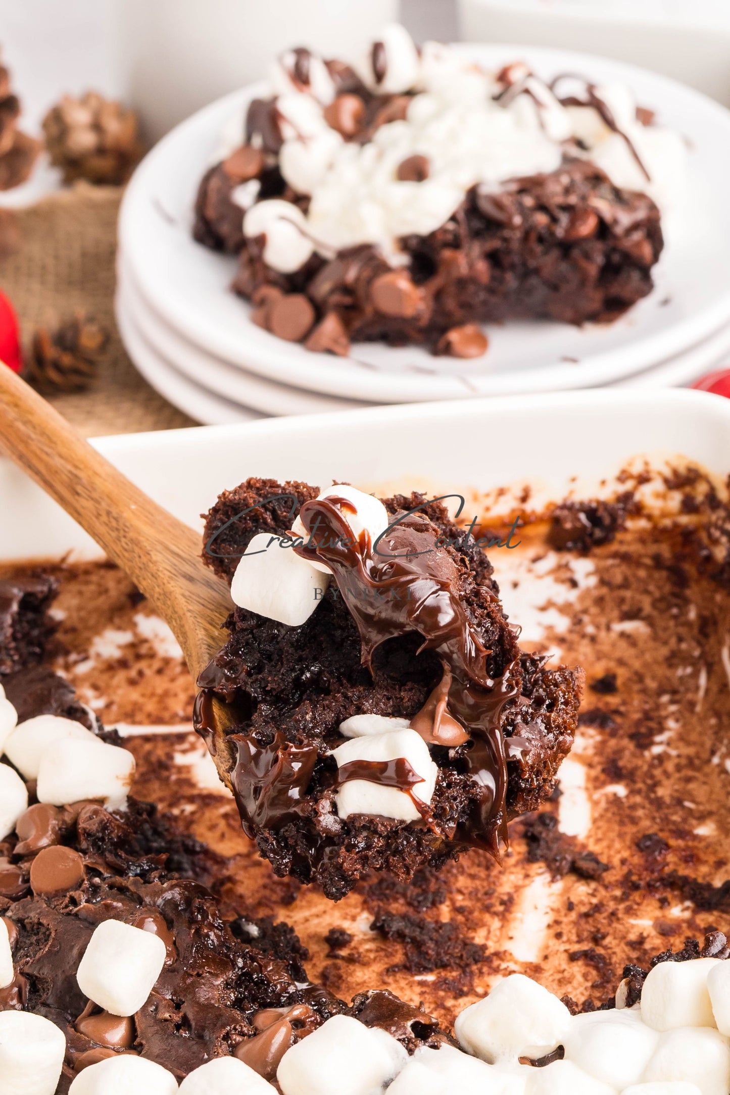 Hot Chocolate Dump Cake - Exclusive
