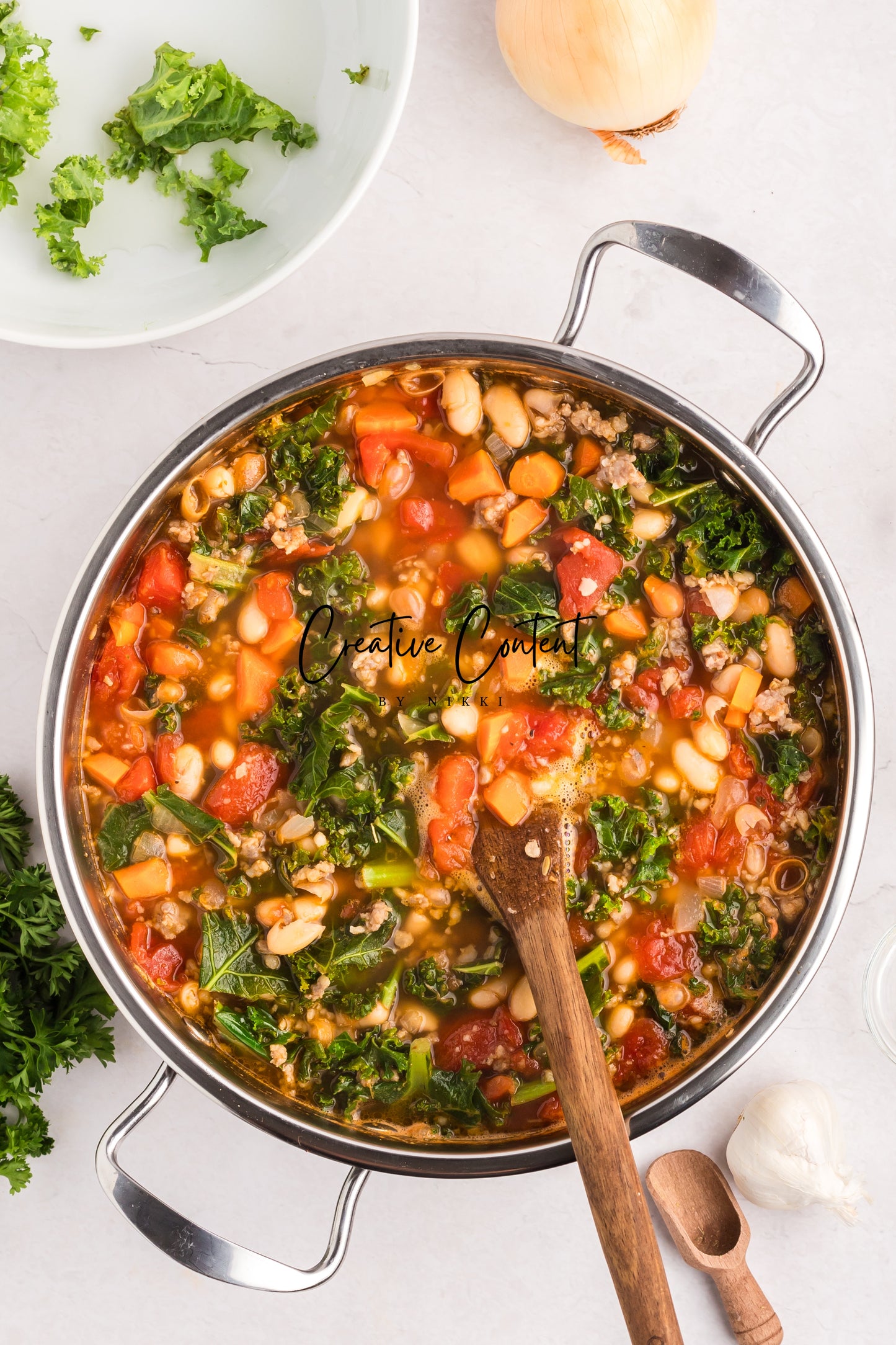 Kale and White Bean Sausage Soup - Exclusive
