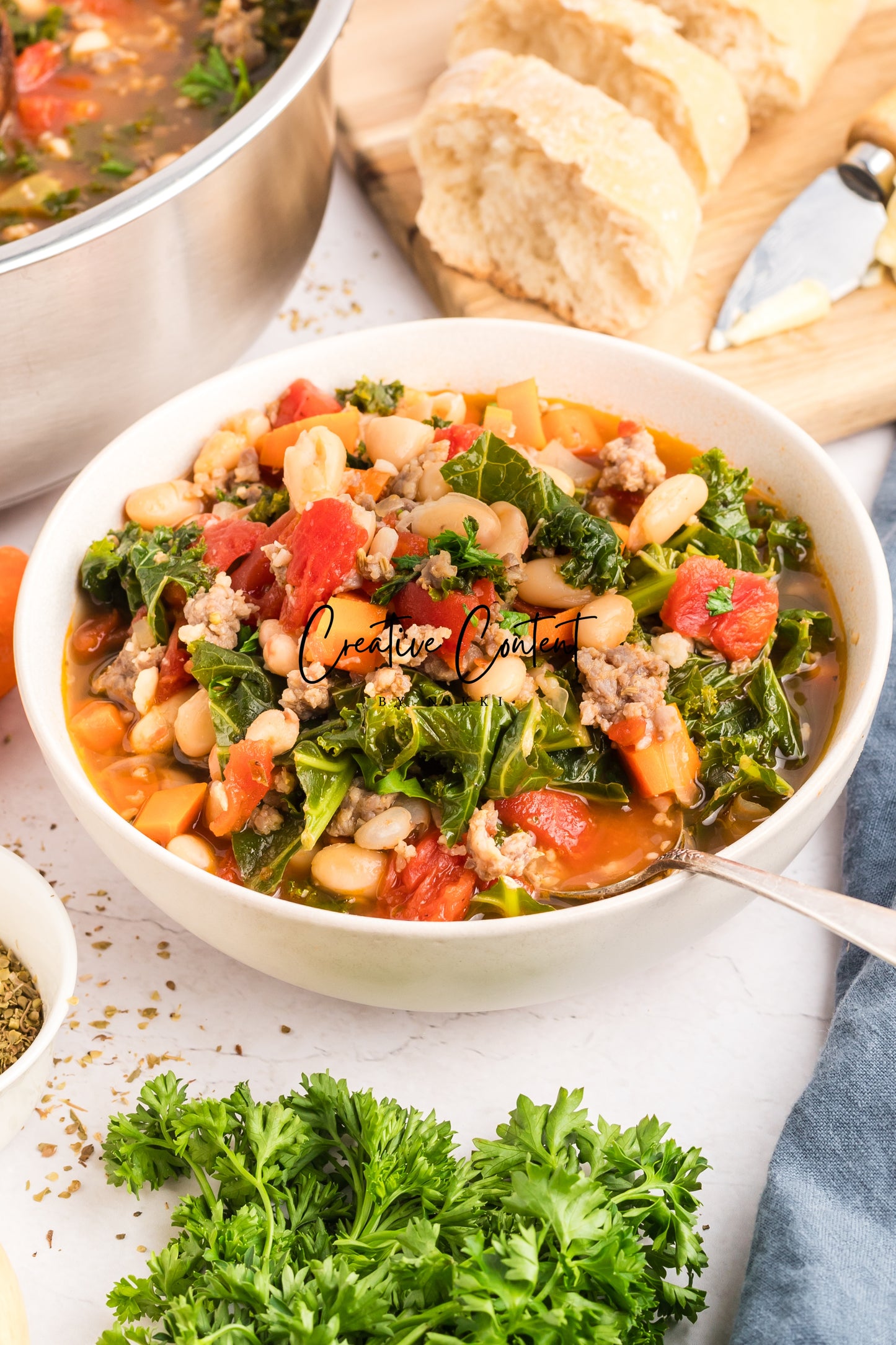 Kale and White Bean Sausage Soup - Exclusive
