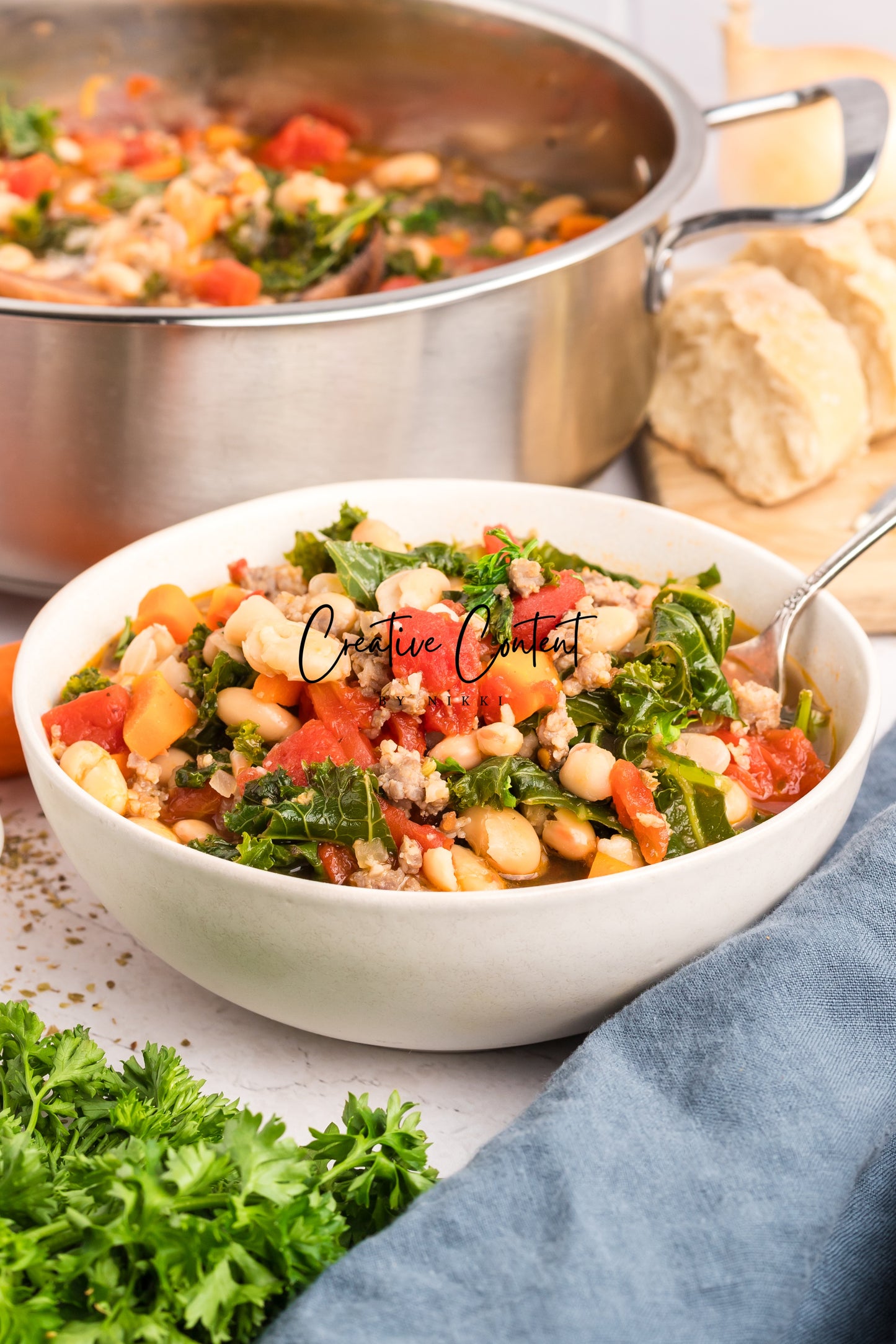 Kale and White Bean Sausage Soup - Exclusive