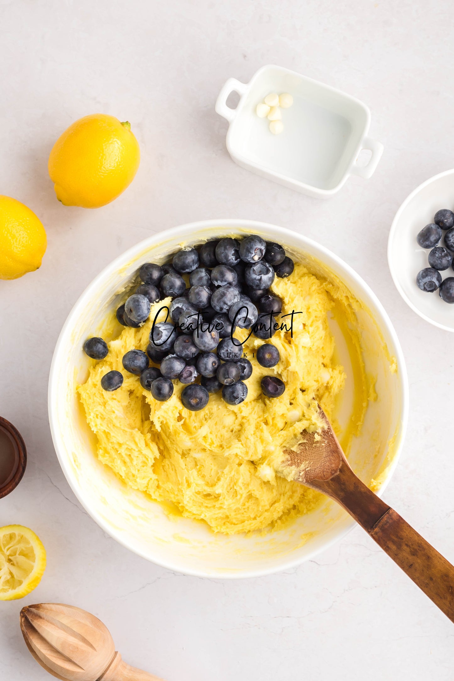 Lemon Blueberry Cake Cookies With A Lemon Glaze - Set 2 of 2