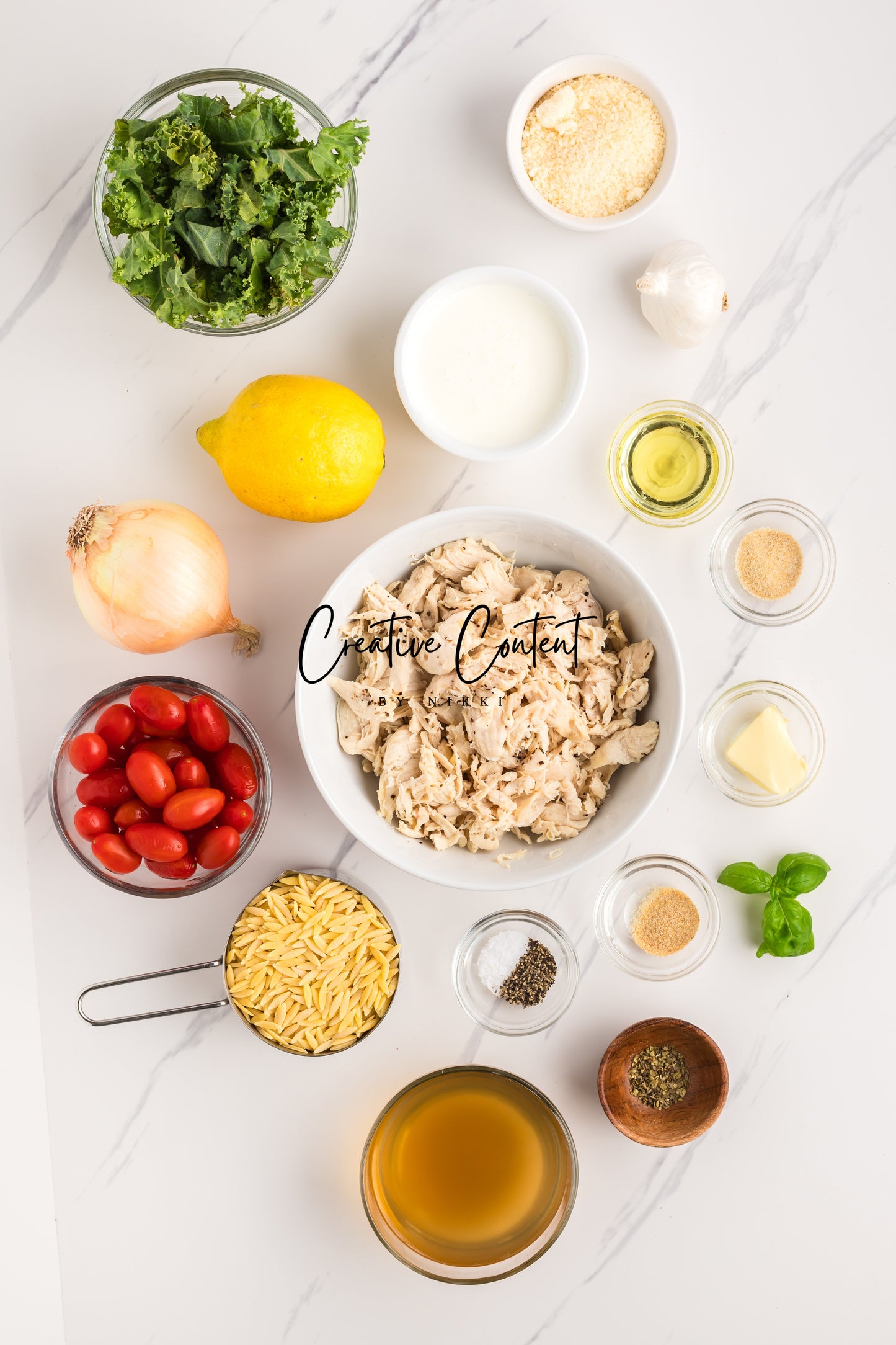 Lemon Chicken Orzo Pasta - Set 1 of 2
