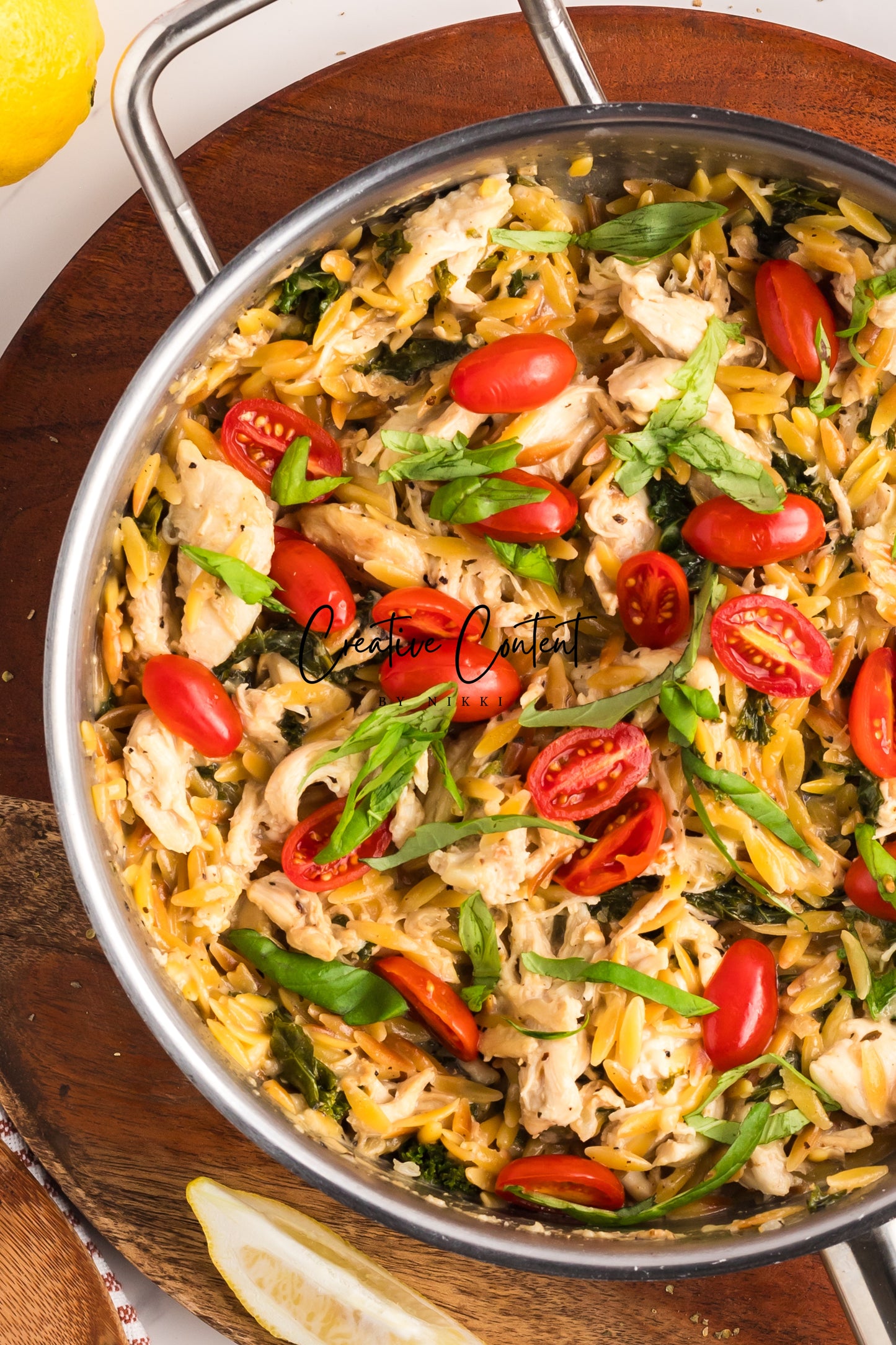 Lemon Chicken Orzo Pasta - Set 1 of 2