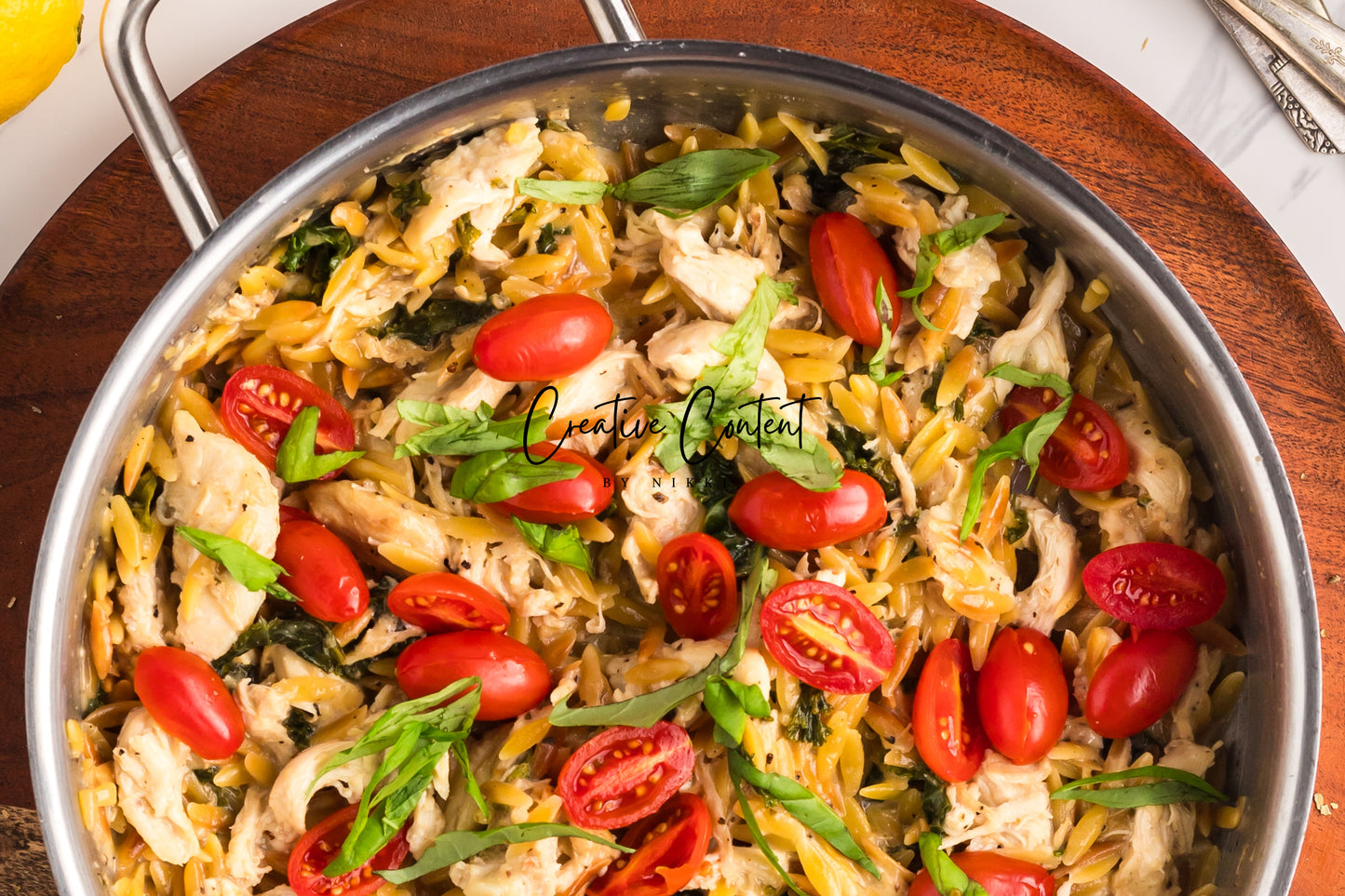 Lemon Chicken Orzo Pasta - Set 1 of 2