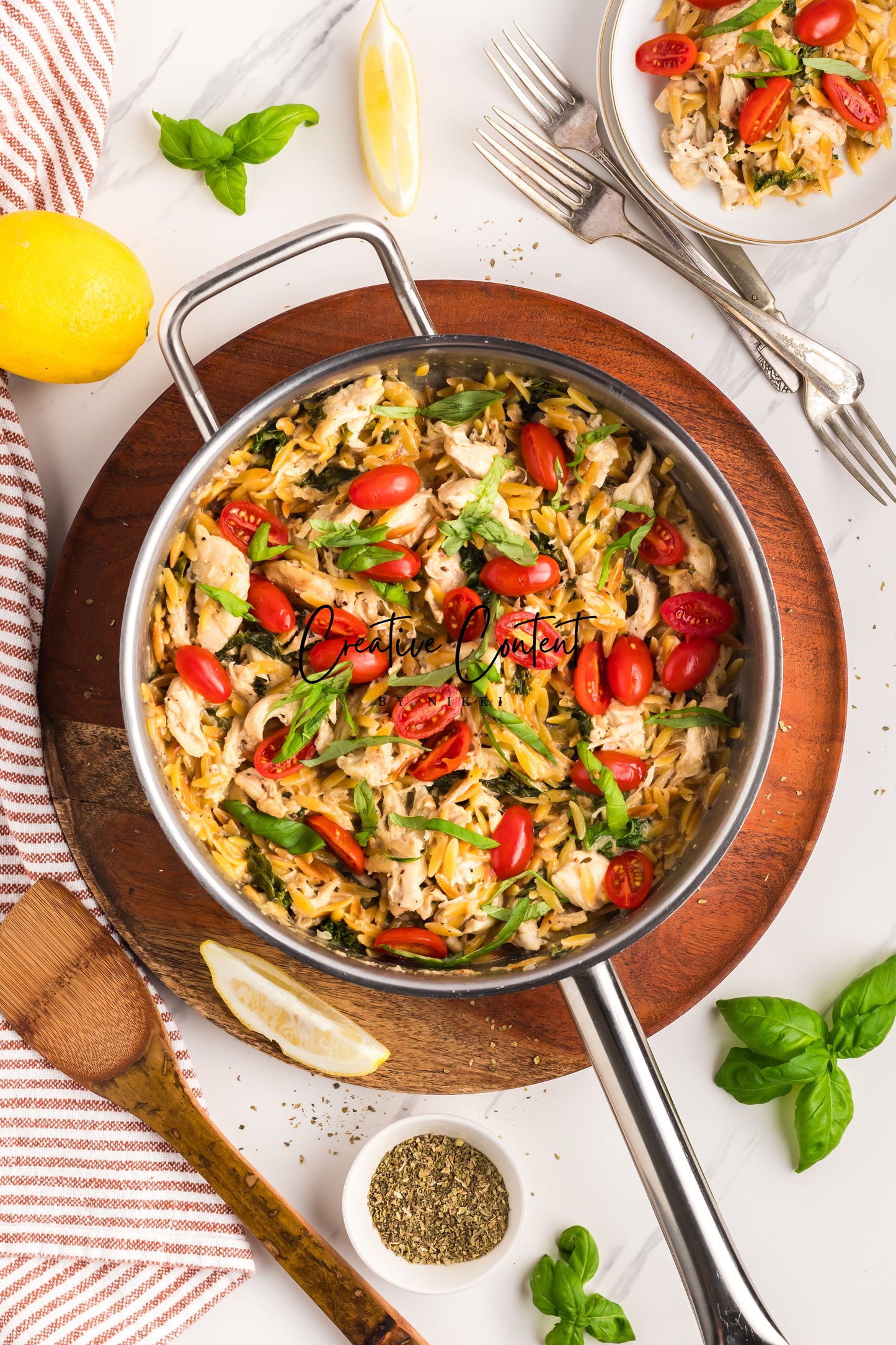Lemon Chicken Orzo Pasta - Set 1 of 2