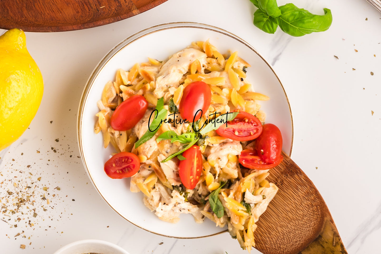 Lemon Chicken Orzo Pasta - Set 1 of 2
