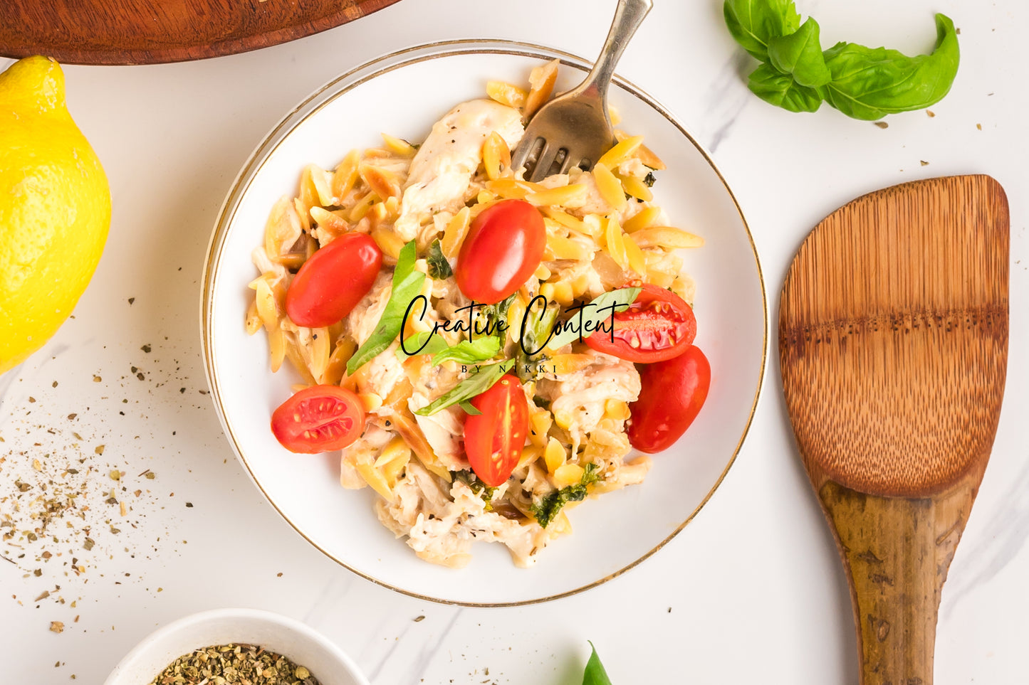 Lemon Chicken Orzo Pasta - Set 1 of 2