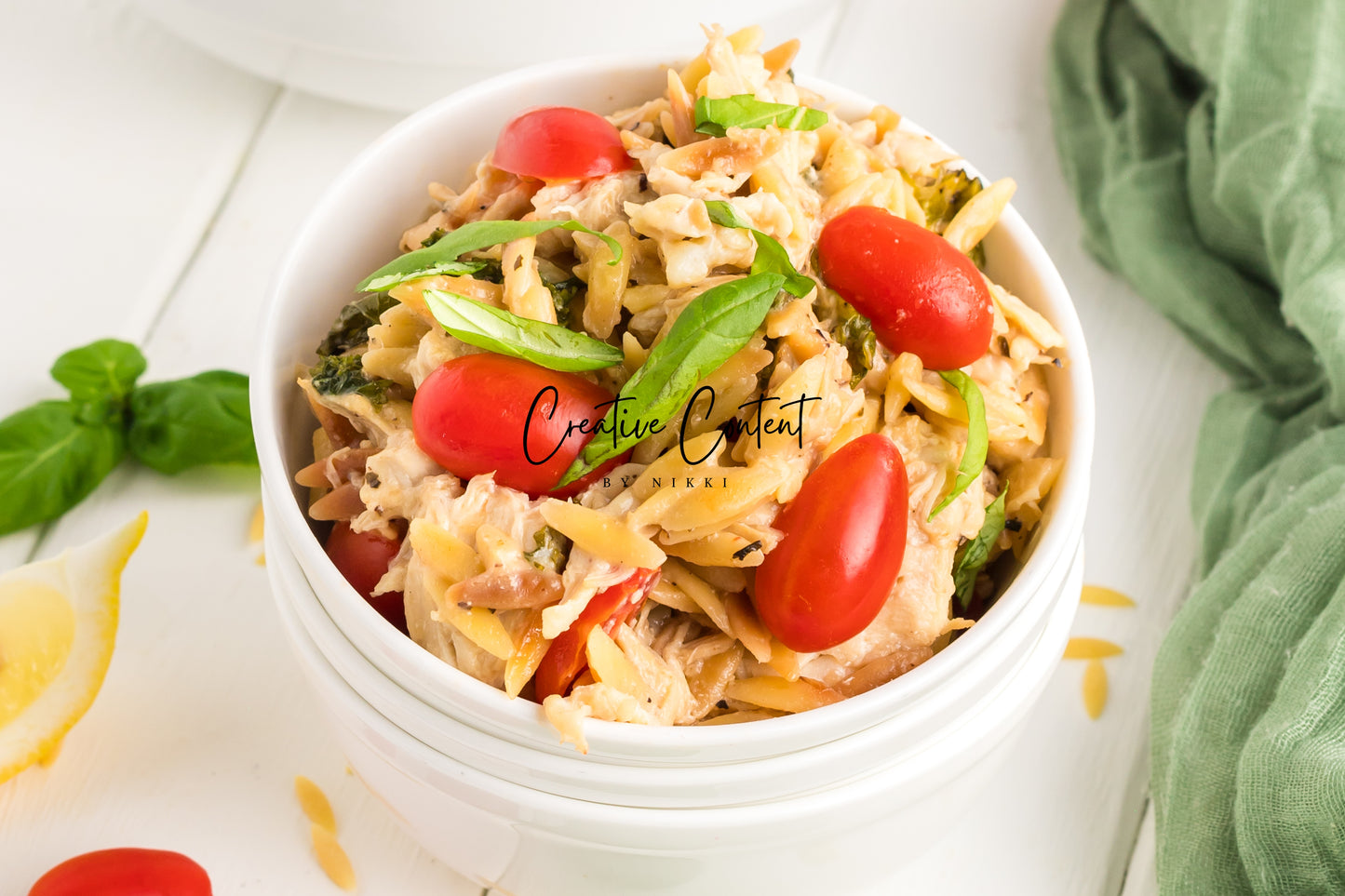 Lemon Chicken Orzo Pasta - Set 2 of 2