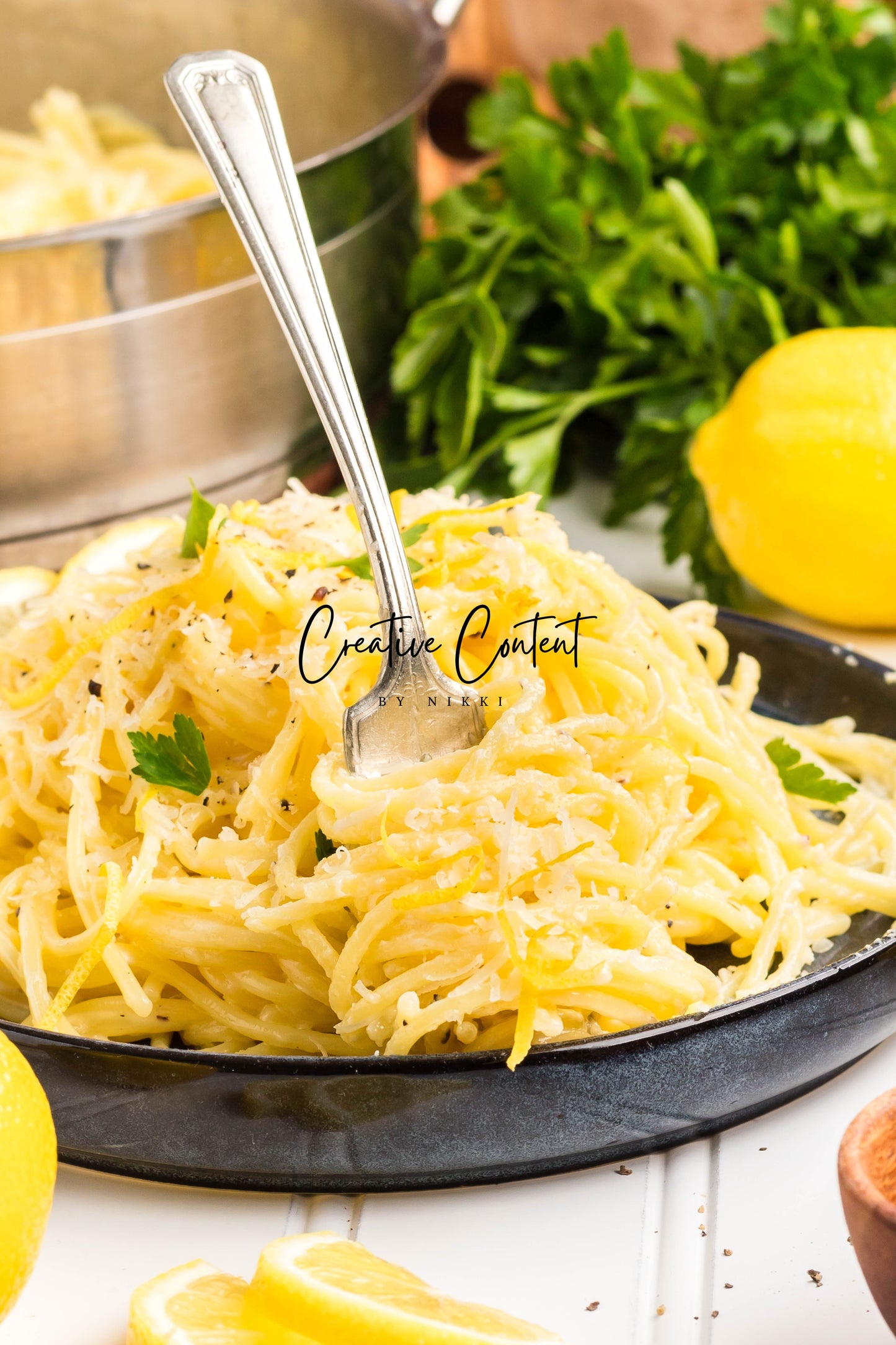 Lemon Cream Spaghetti - Set 1 of 2