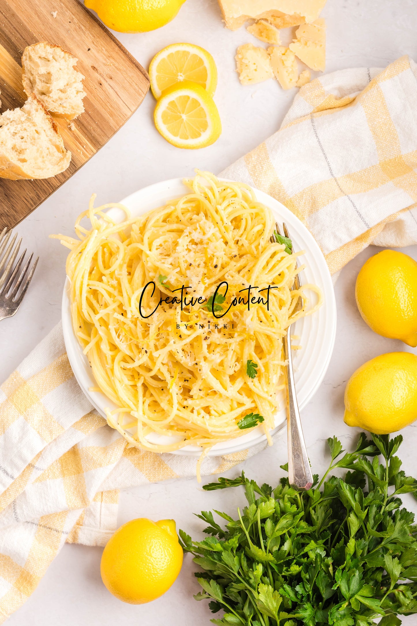 Lemon Cream Spaghetti - Set 2 of 2