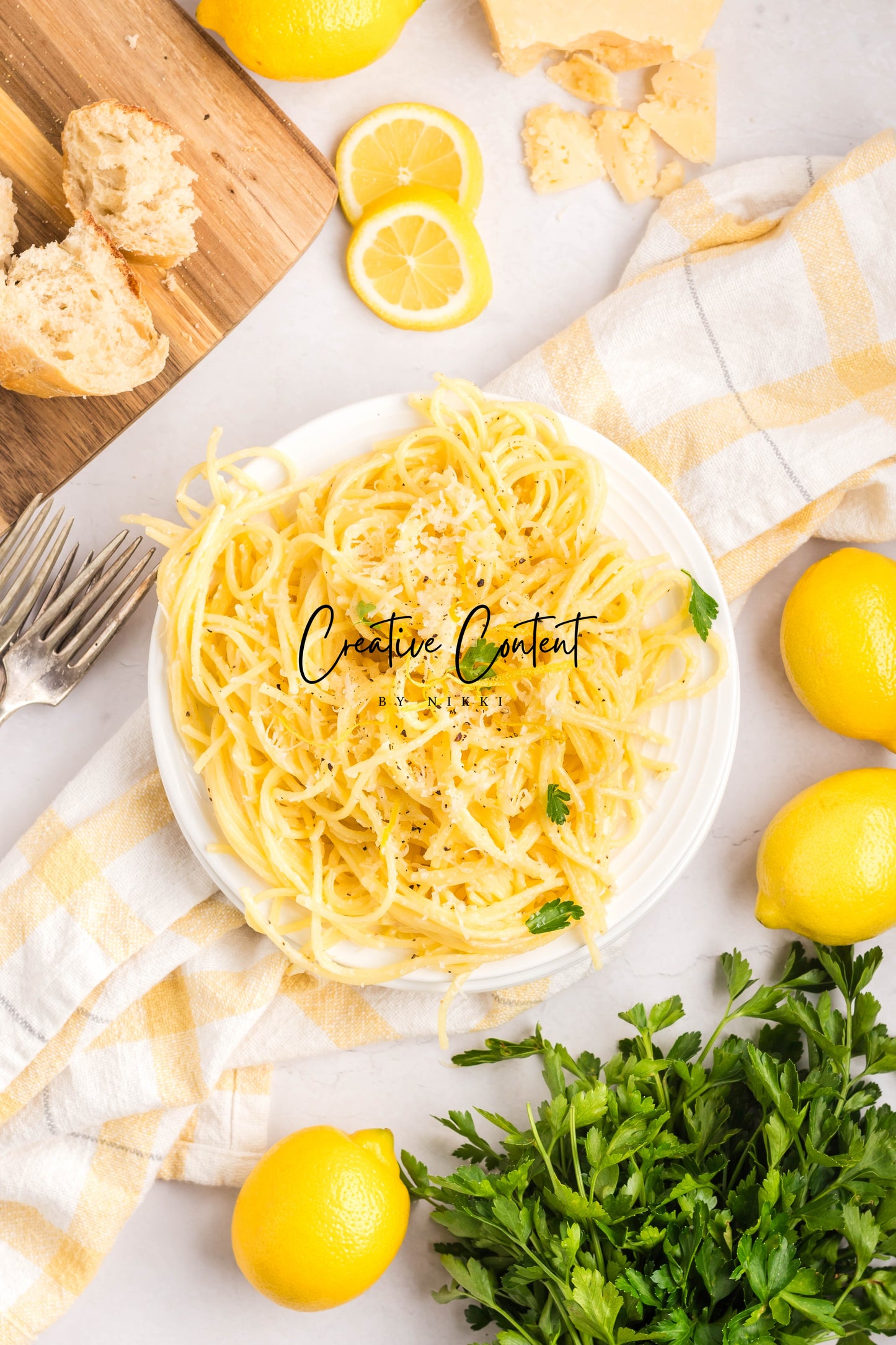 Lemon Cream Spaghetti - Set 2 of 2