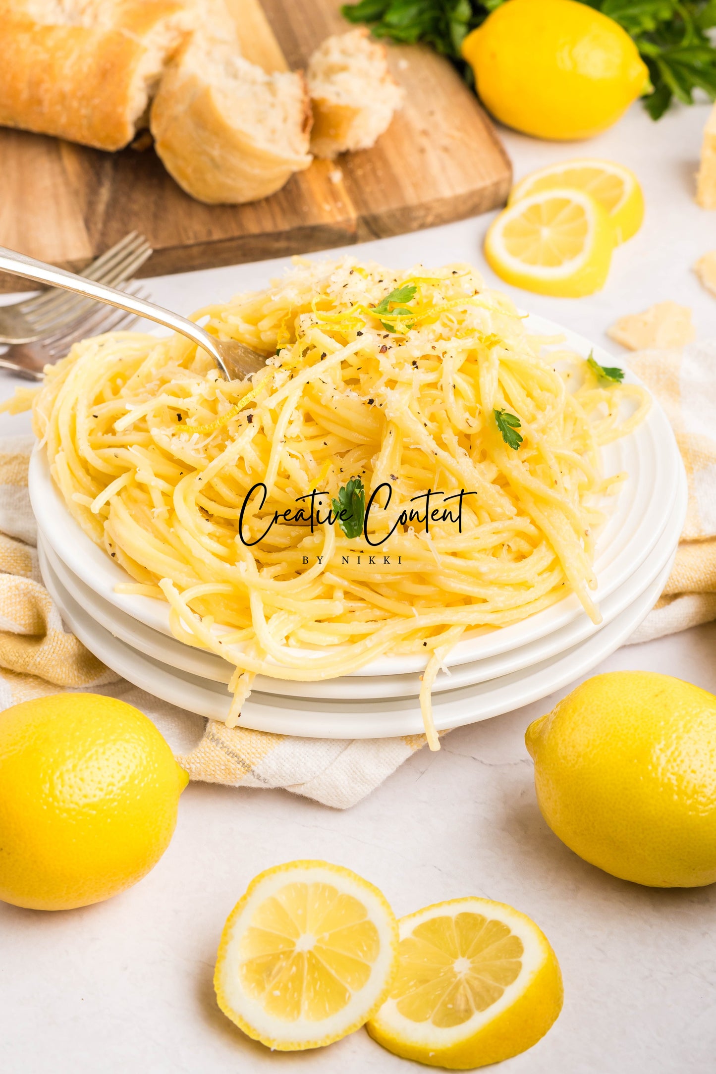 Lemon Cream Spaghetti - Set 2 of 2