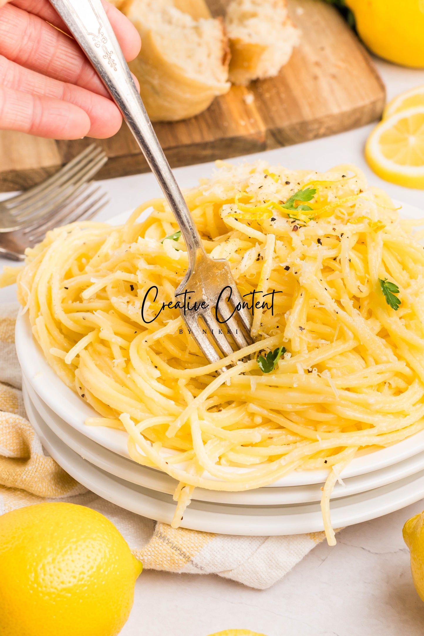 Lemon Cream Spaghetti - Set 2 of 2