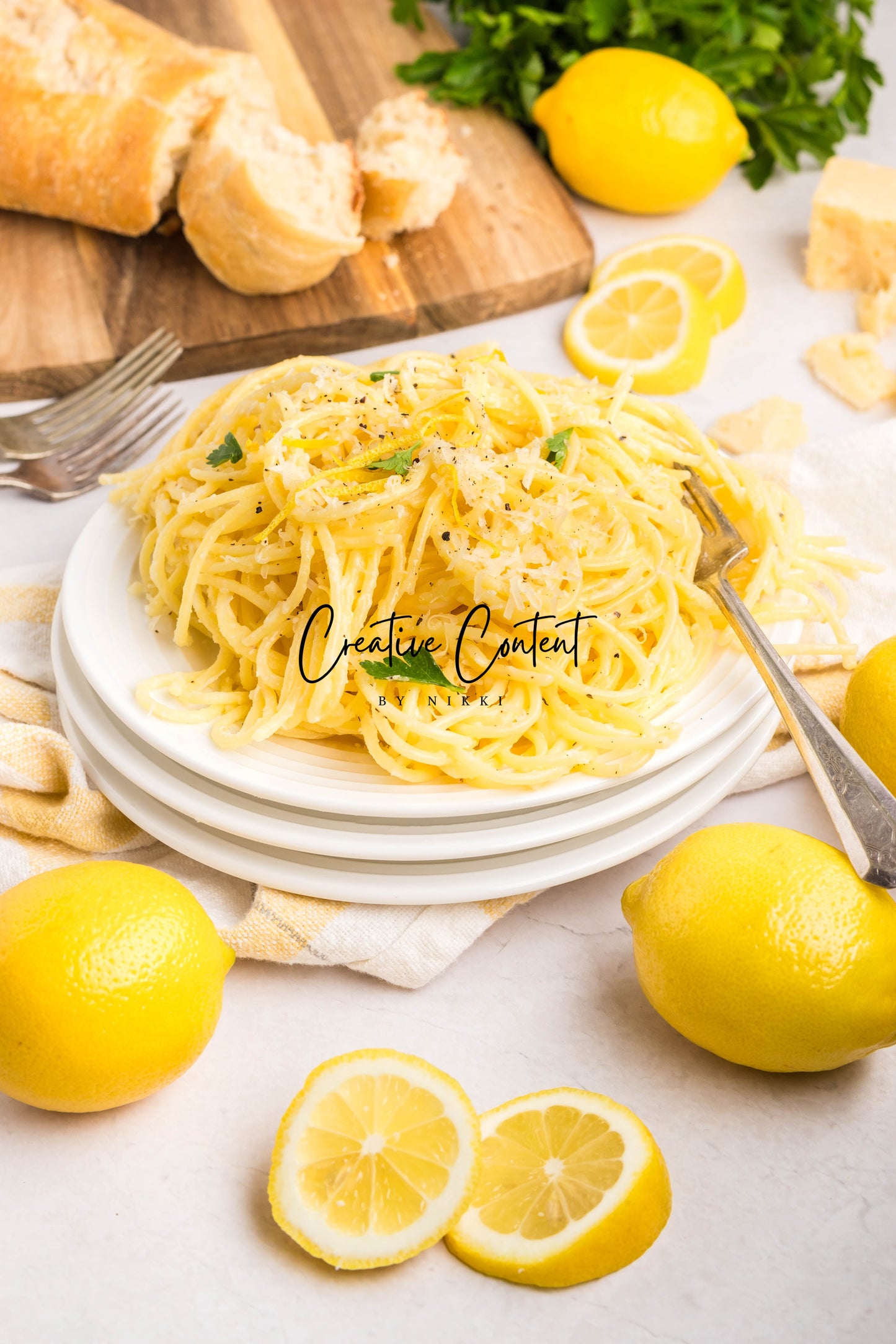 Lemon Cream Spaghetti - Set 2 of 2