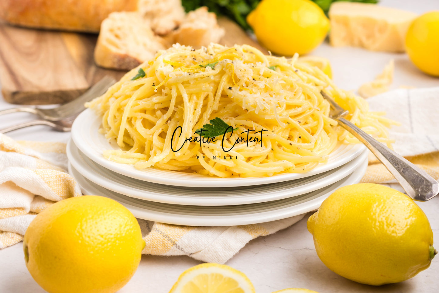 Lemon Cream Spaghetti - Set 2 of 2