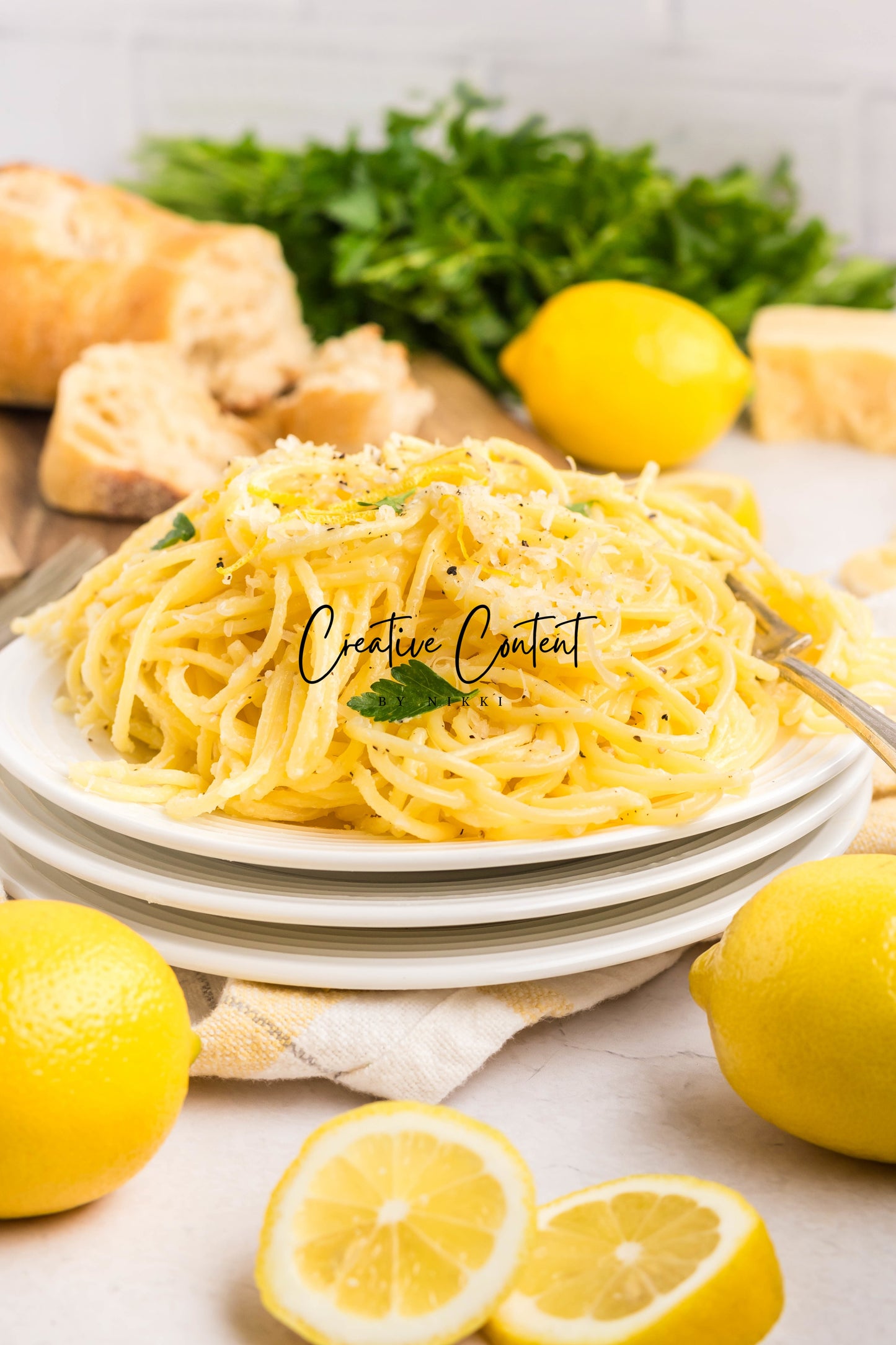 Lemon Cream Spaghetti - Set 2 of 2