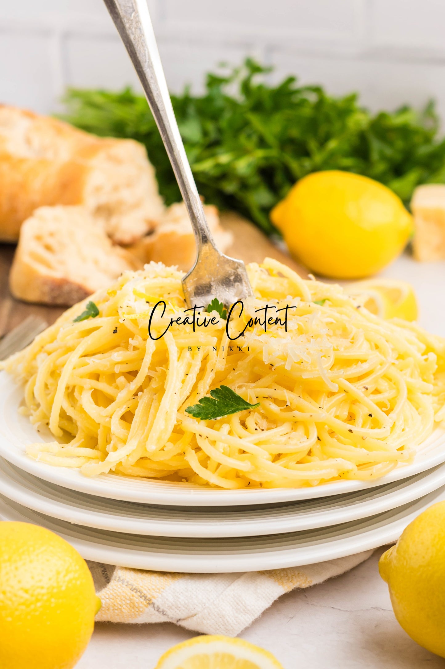 Lemon Cream Spaghetti - Set 2 of 2